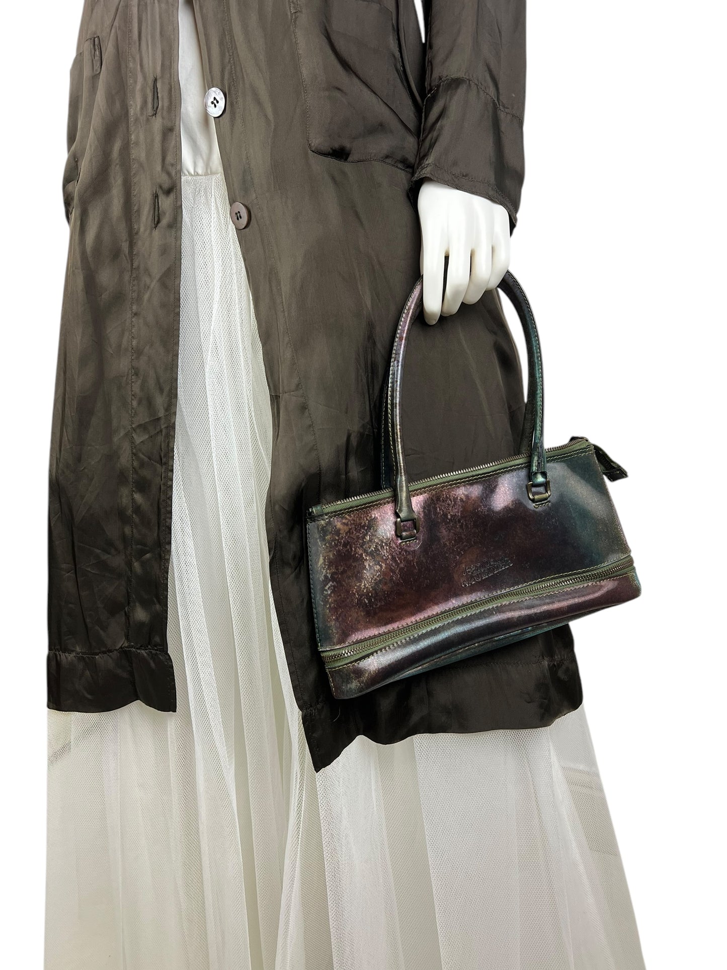 Jean Paul Gaultier F/W 1999 expandable iridescent bag