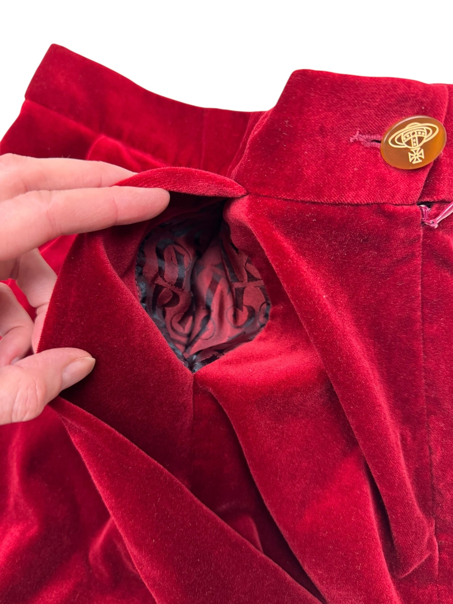 Vivienne Westwood 2015 velvet skort