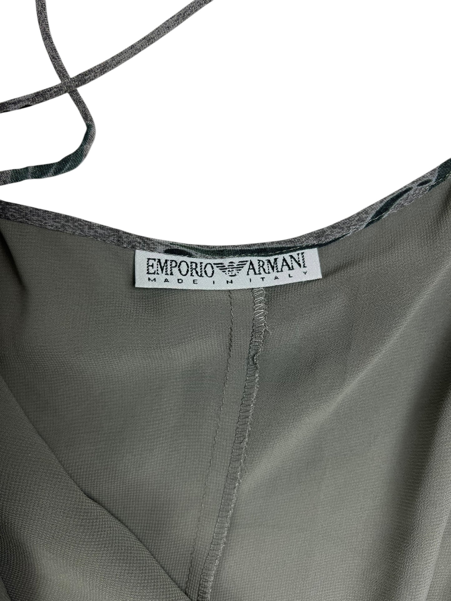 Emporio Armani 1990s asymmetric slip dress