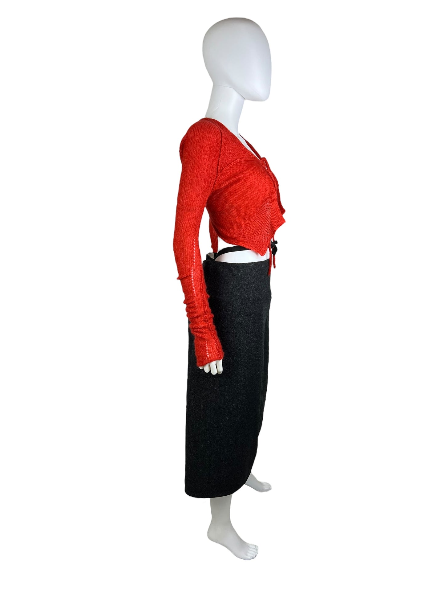 Yohji Yamamoto Y’s denim wrap skirt
