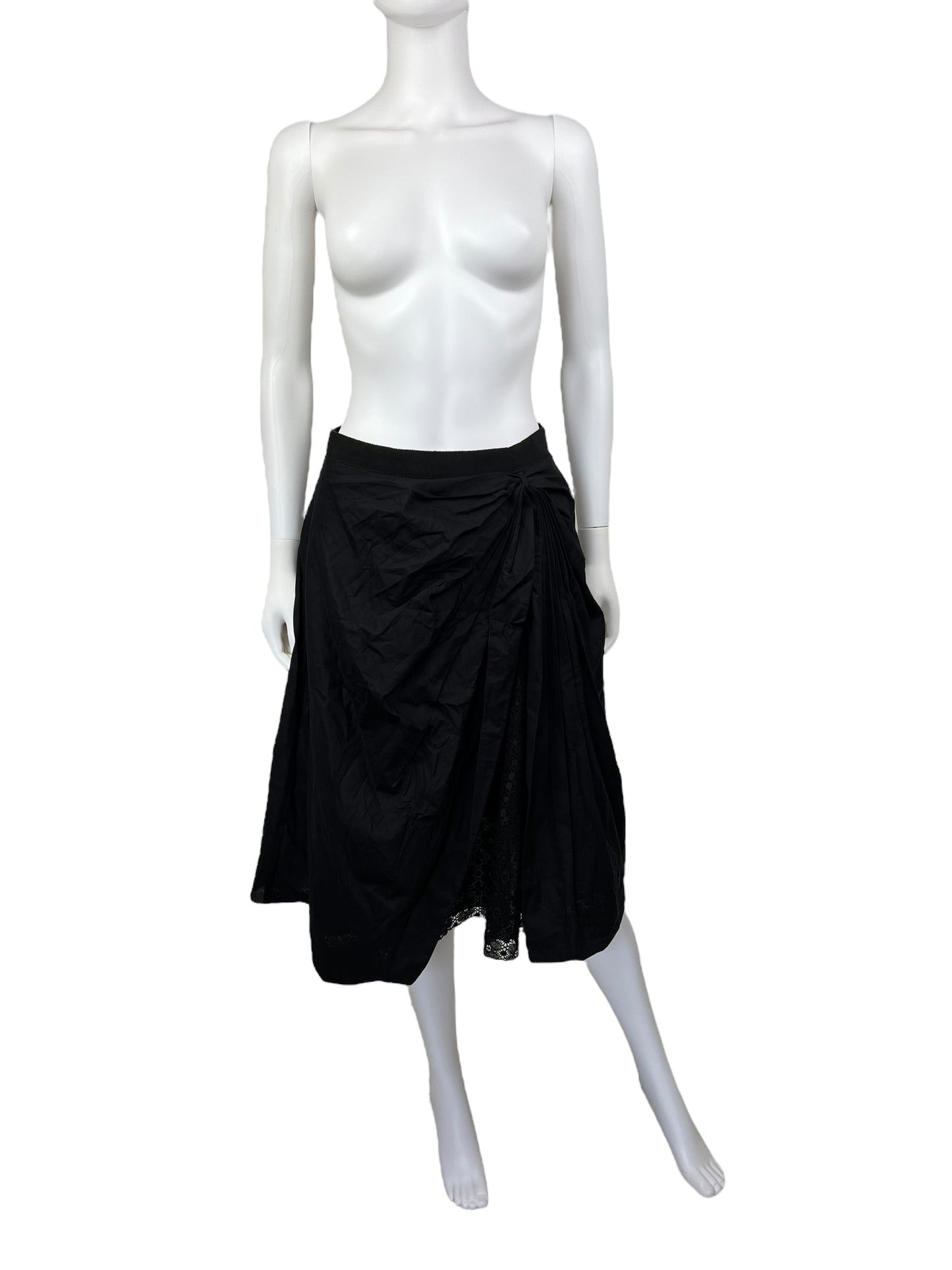 Emporio Armani gathered pleat skirt