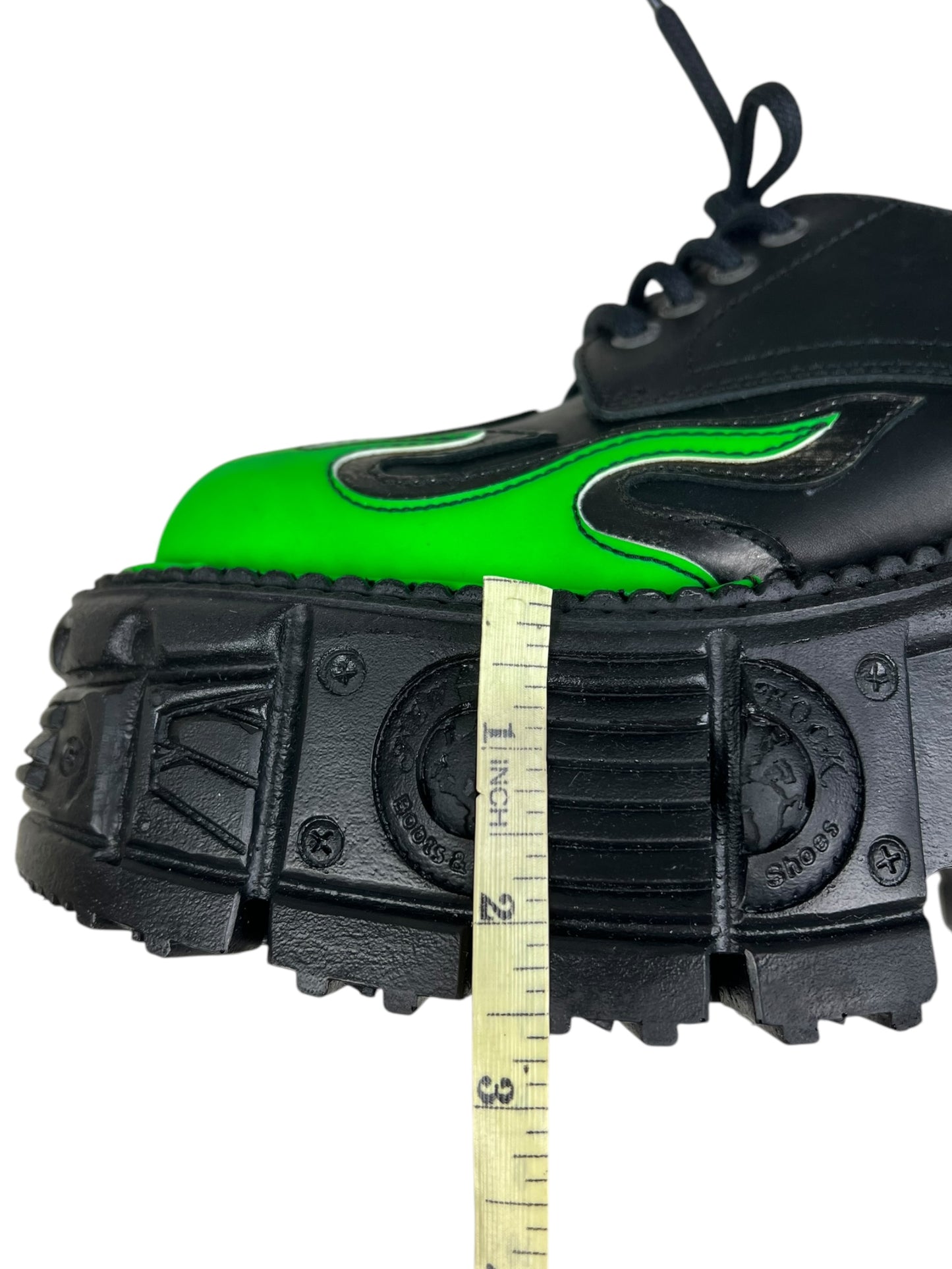 New Rock M-TANK1553-C17 green flame platforms