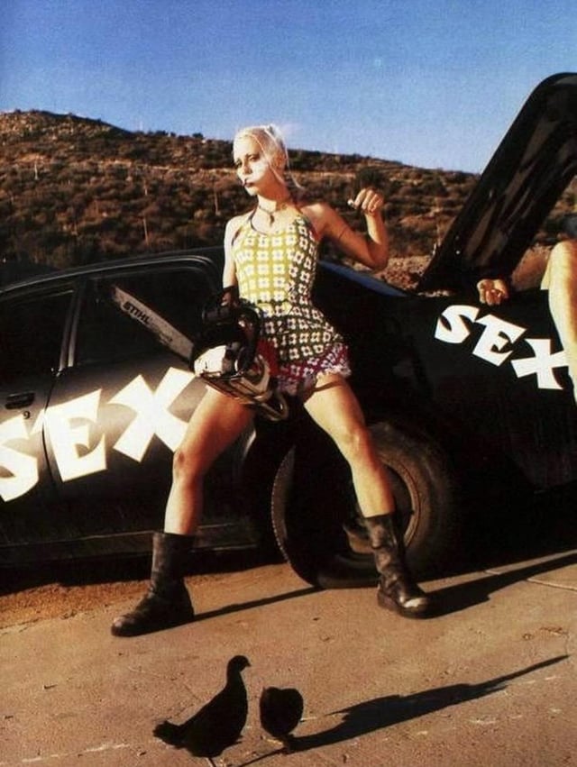 Tank Girl 1995 steel toe cap boots, film memorabilia