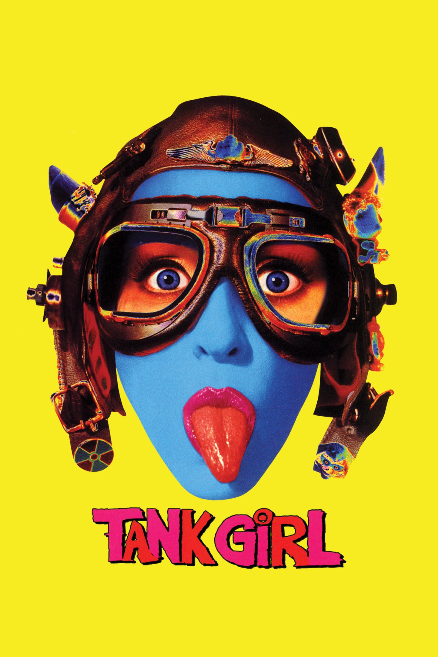 Tank Girl 1995 steel toe cap boots, film memorabilia