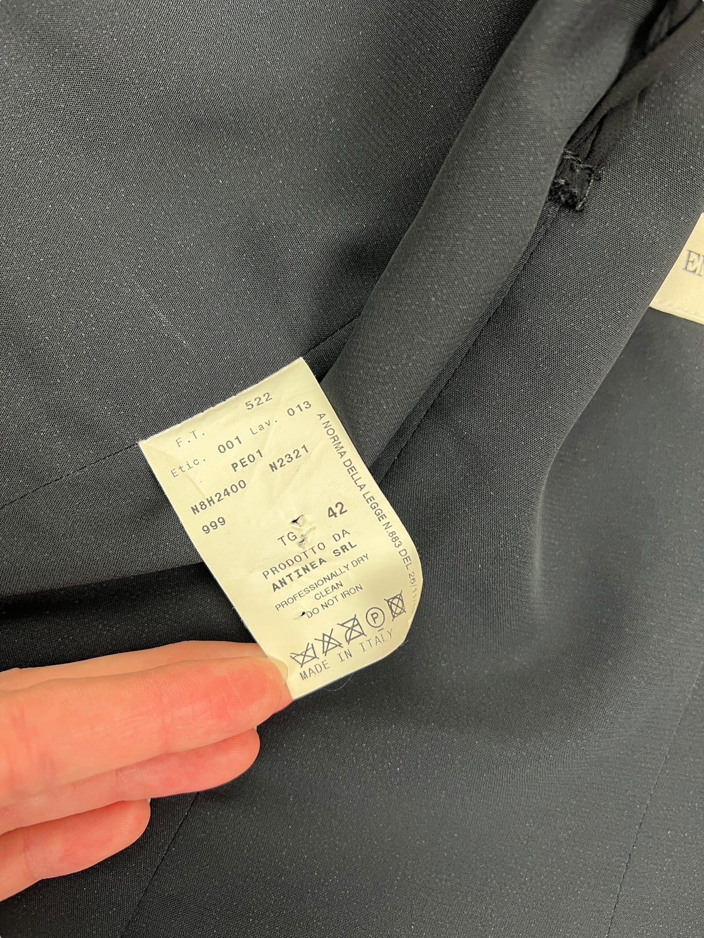 Emporio Armani pleat top