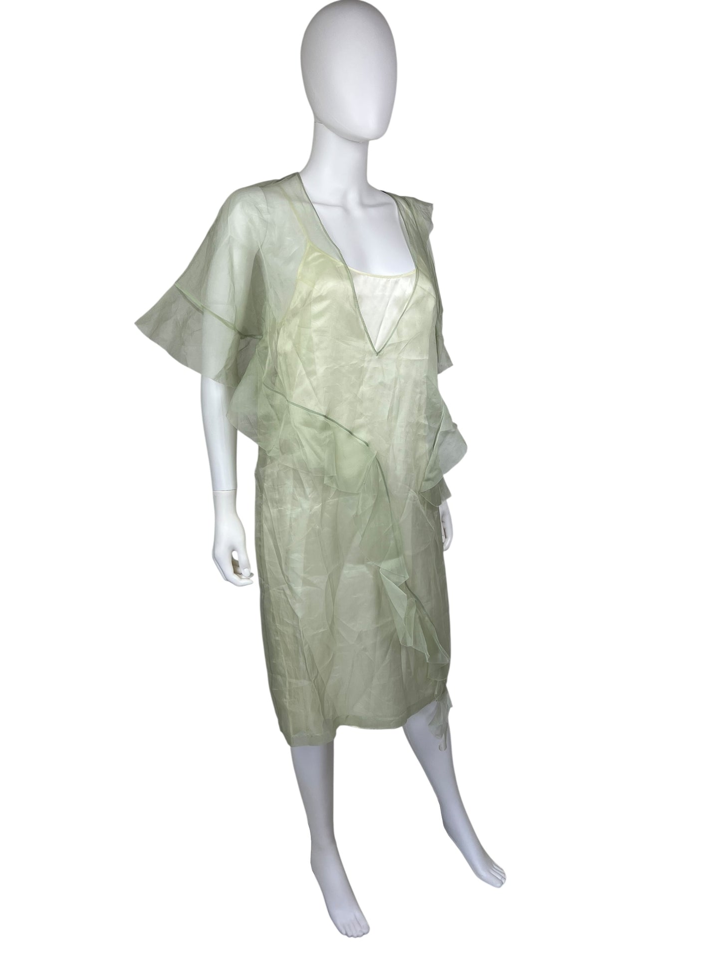 Maison Margiela S/S 2017 sheer silk dress