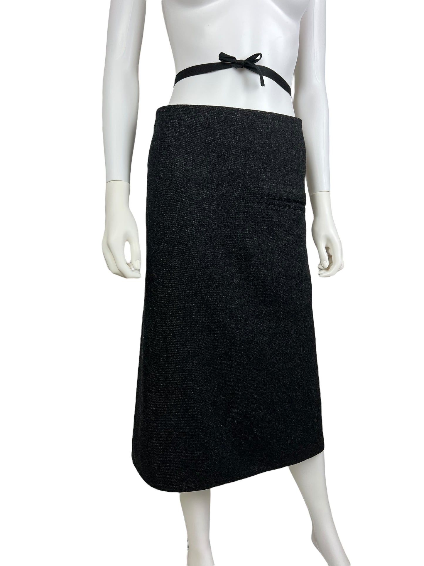 Yohji Yamamoto Y’s denim wrap skirt