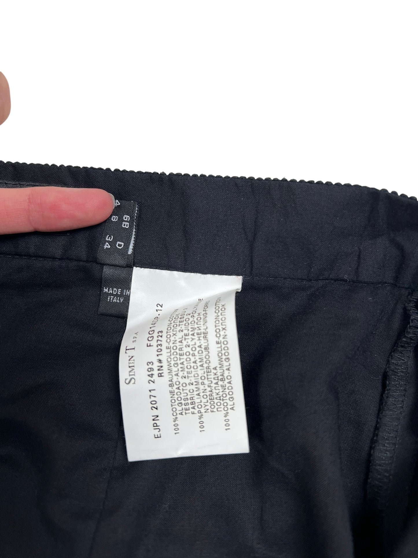 Emporio Armani gathered pleat skirt
