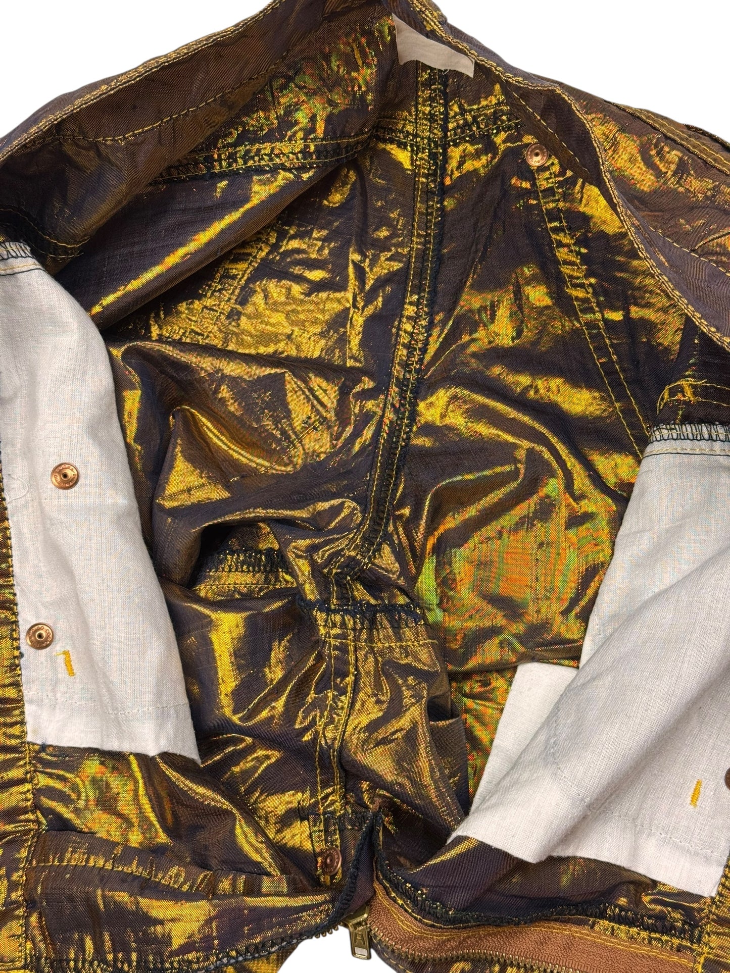 Jean Paul Gaultier c.F/W 1998 gold lamé trousers