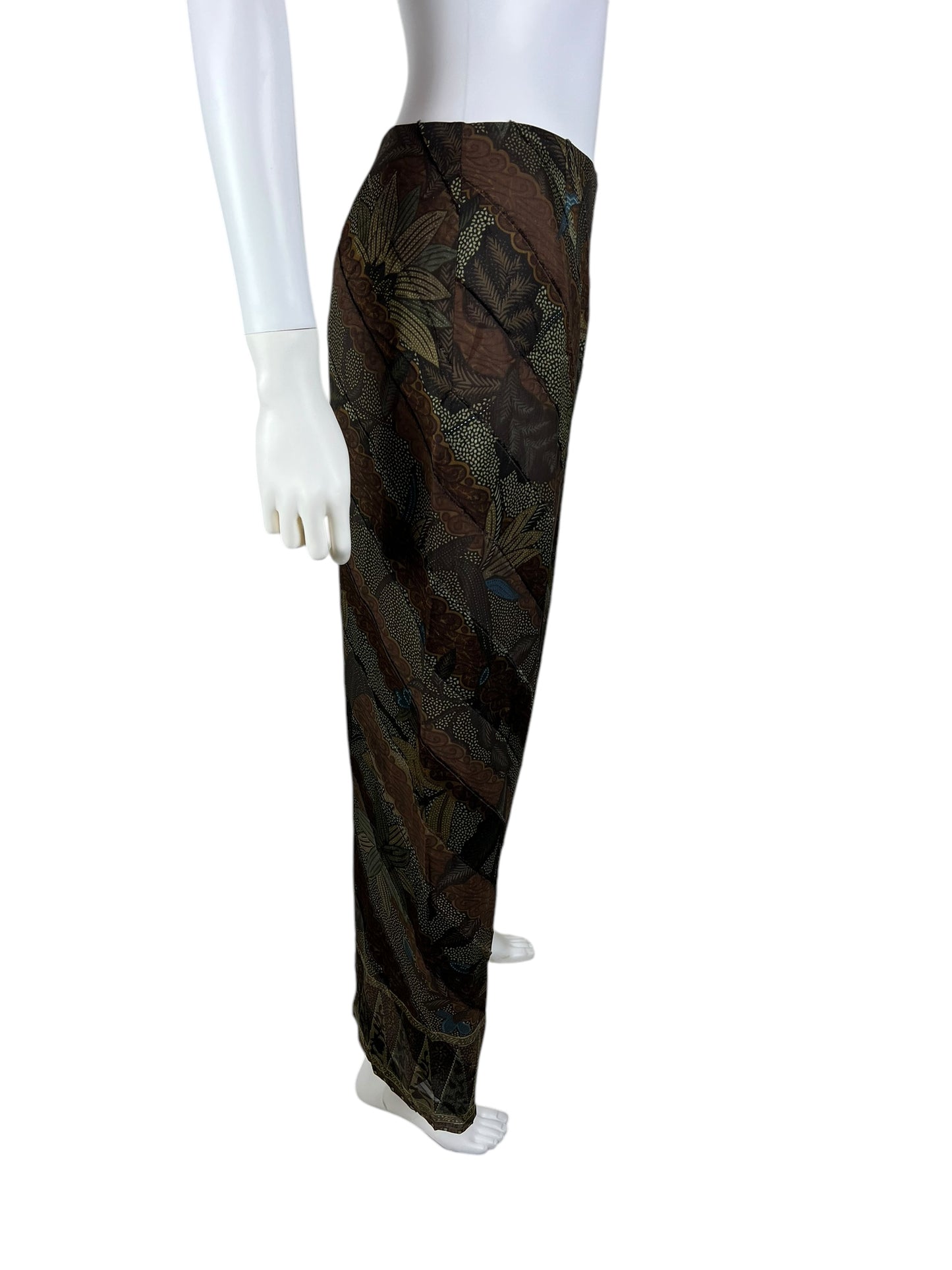 Kenzo vintage silk summer trousers