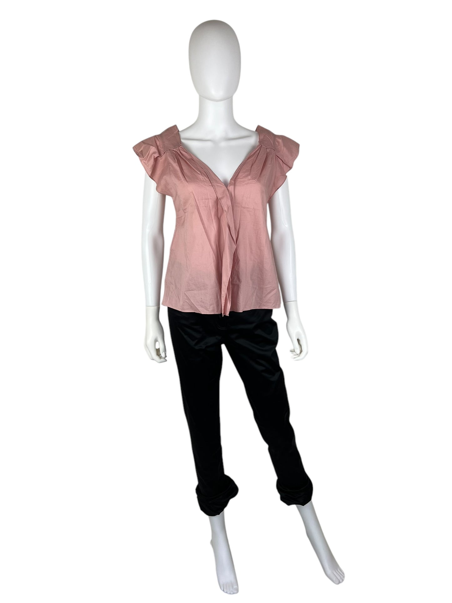 Miu Miu 2008 pink ruffle top