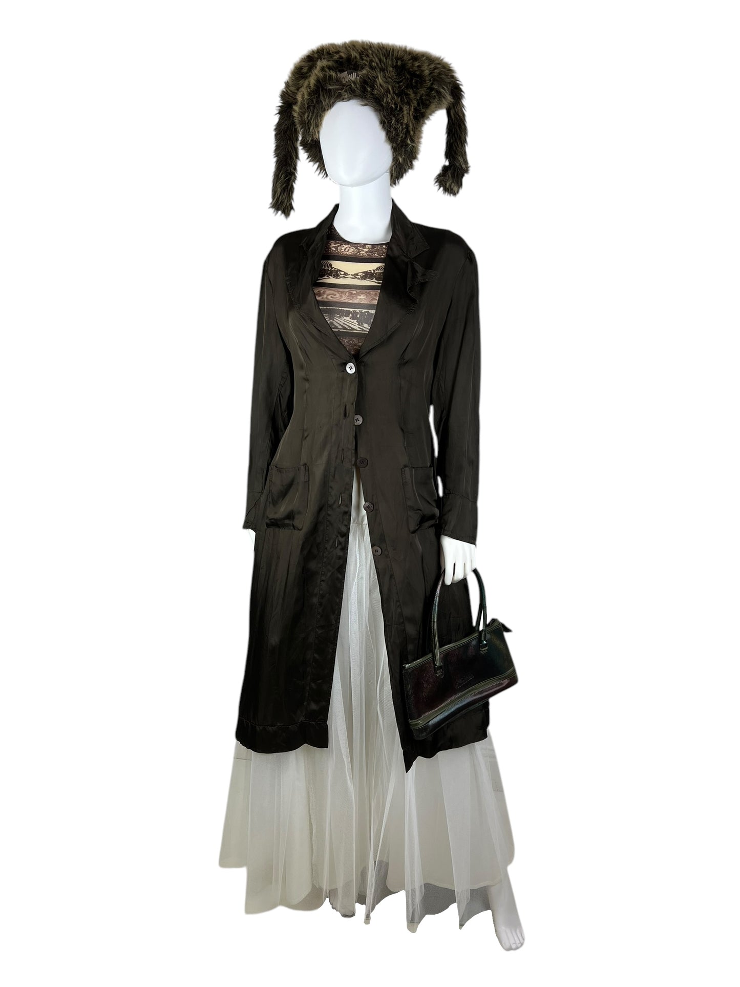 Jean Paul Gaultier F/W 1999 expandable iridescent bag
