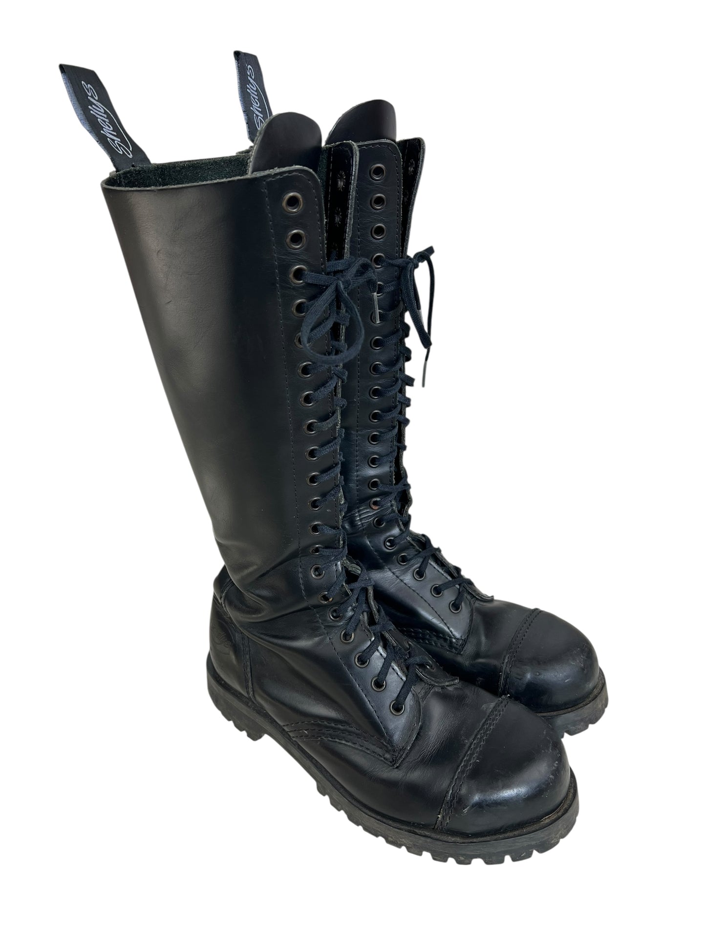 Shellys 1990s steel toe cap 20-eyelet boots