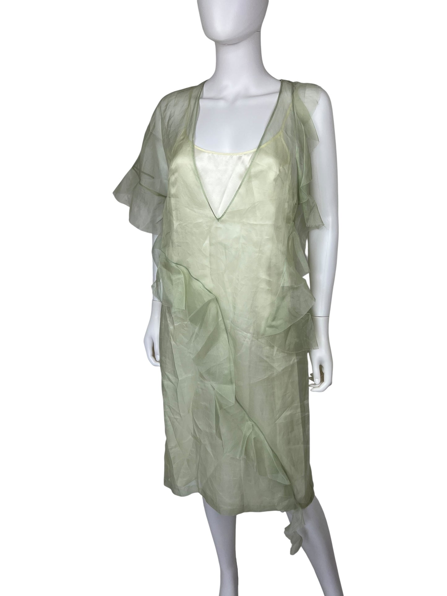 Maison Margiela S/S 2017 sheer silk dress