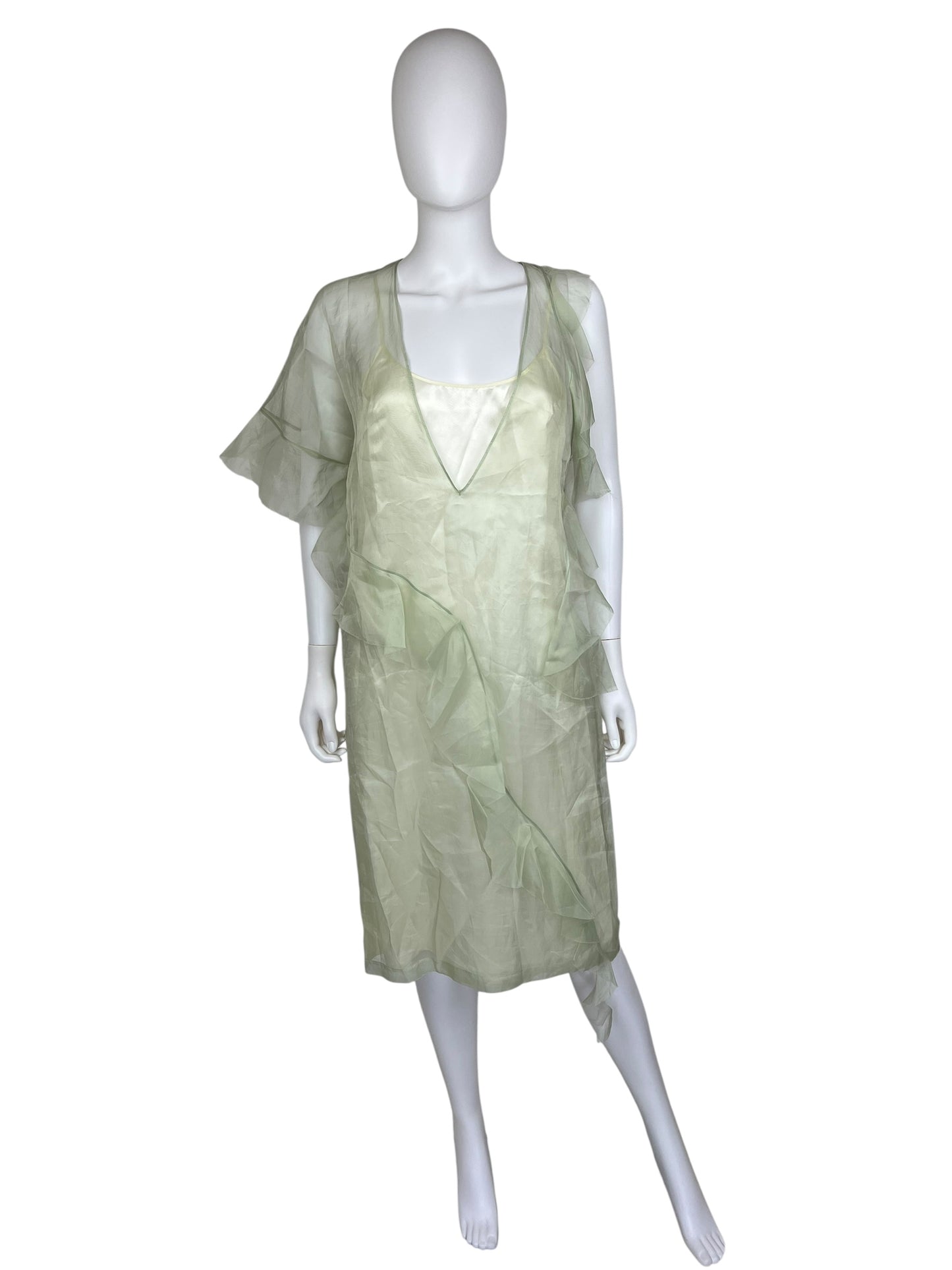 Maison Margiela S/S 2017 sheer silk dress