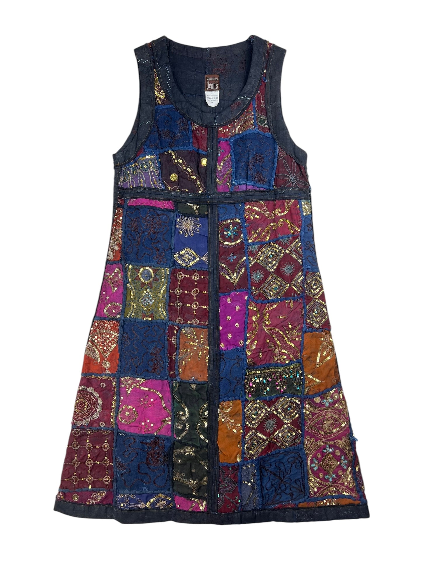 Jean Paul Gaultier S/S 1999 sequin patchwork dress
