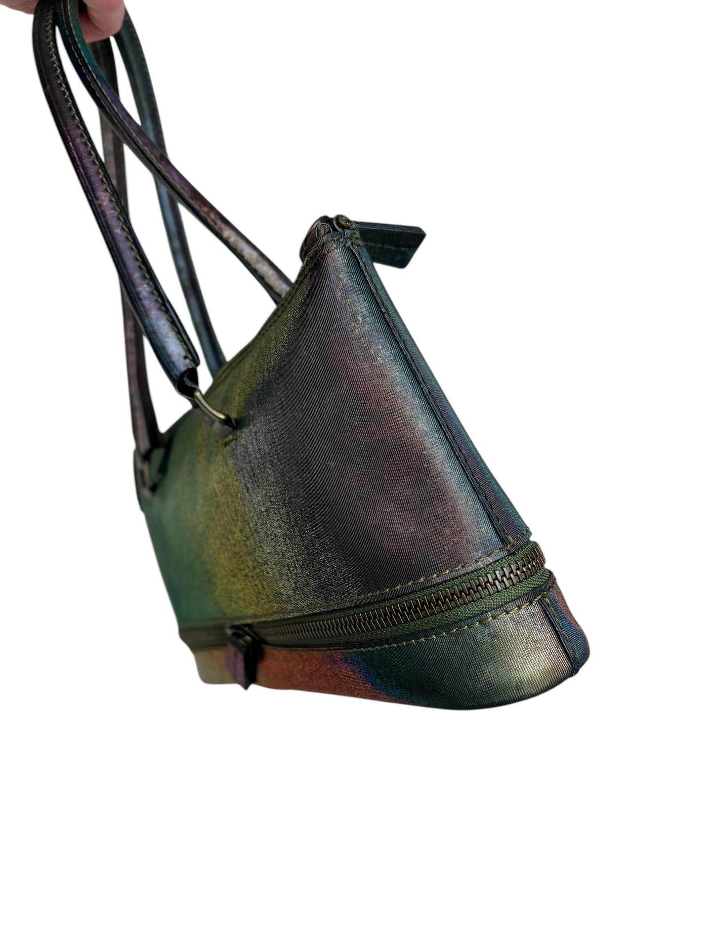 Jean Paul Gaultier F/W 1999 expandable iridescent bag