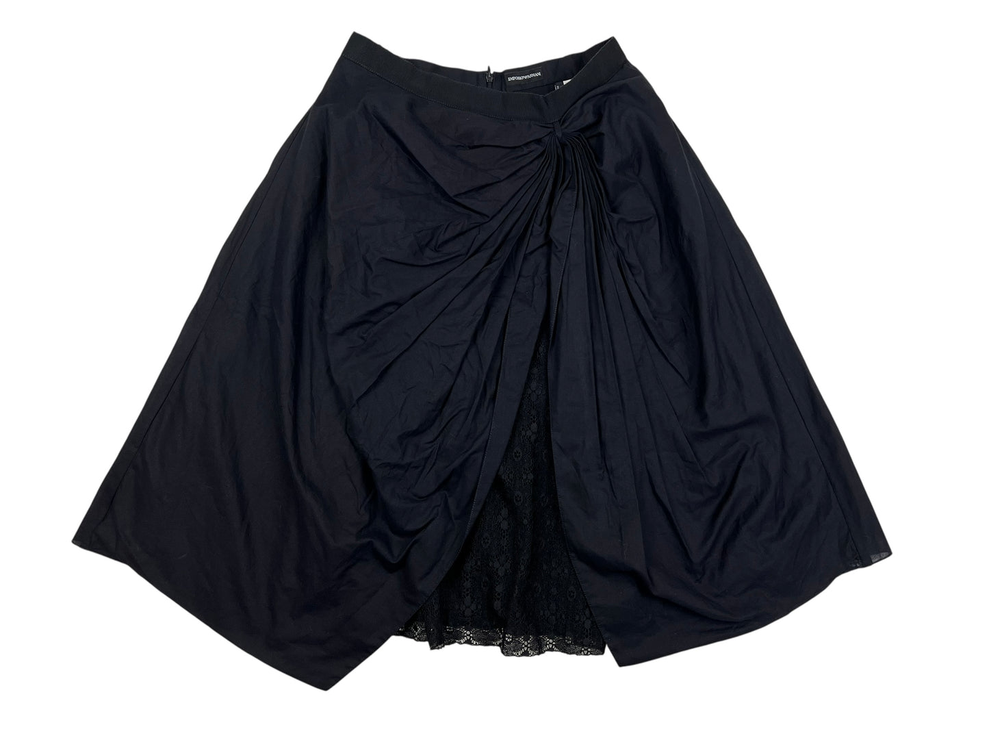 Emporio Armani gathered pleat skirt