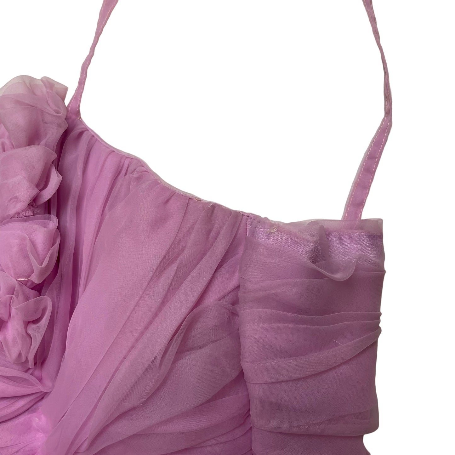 1950s Lee Delman pink tulle gown