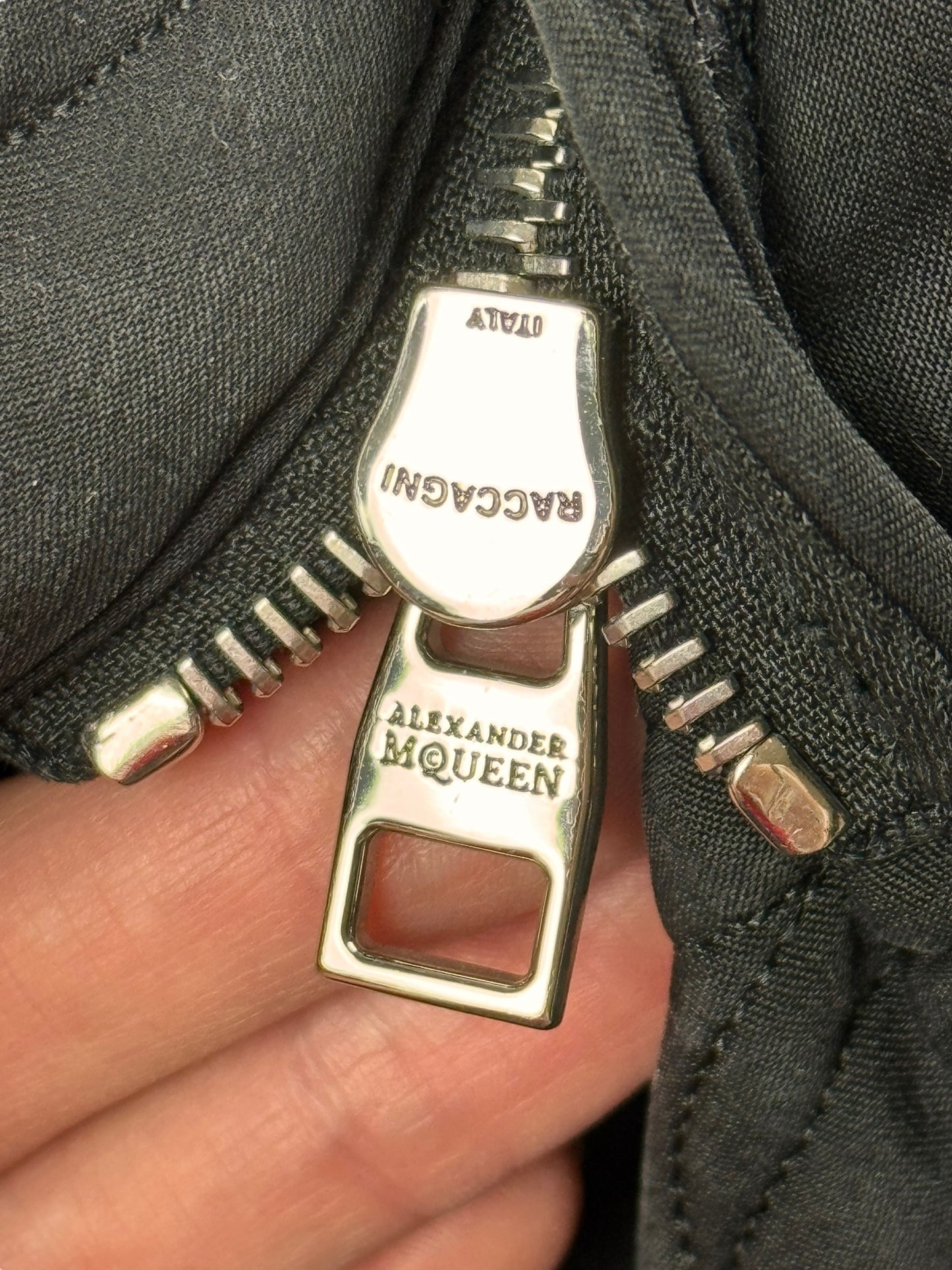 Alexander McQueen c.F/W 2007 silk parka coat