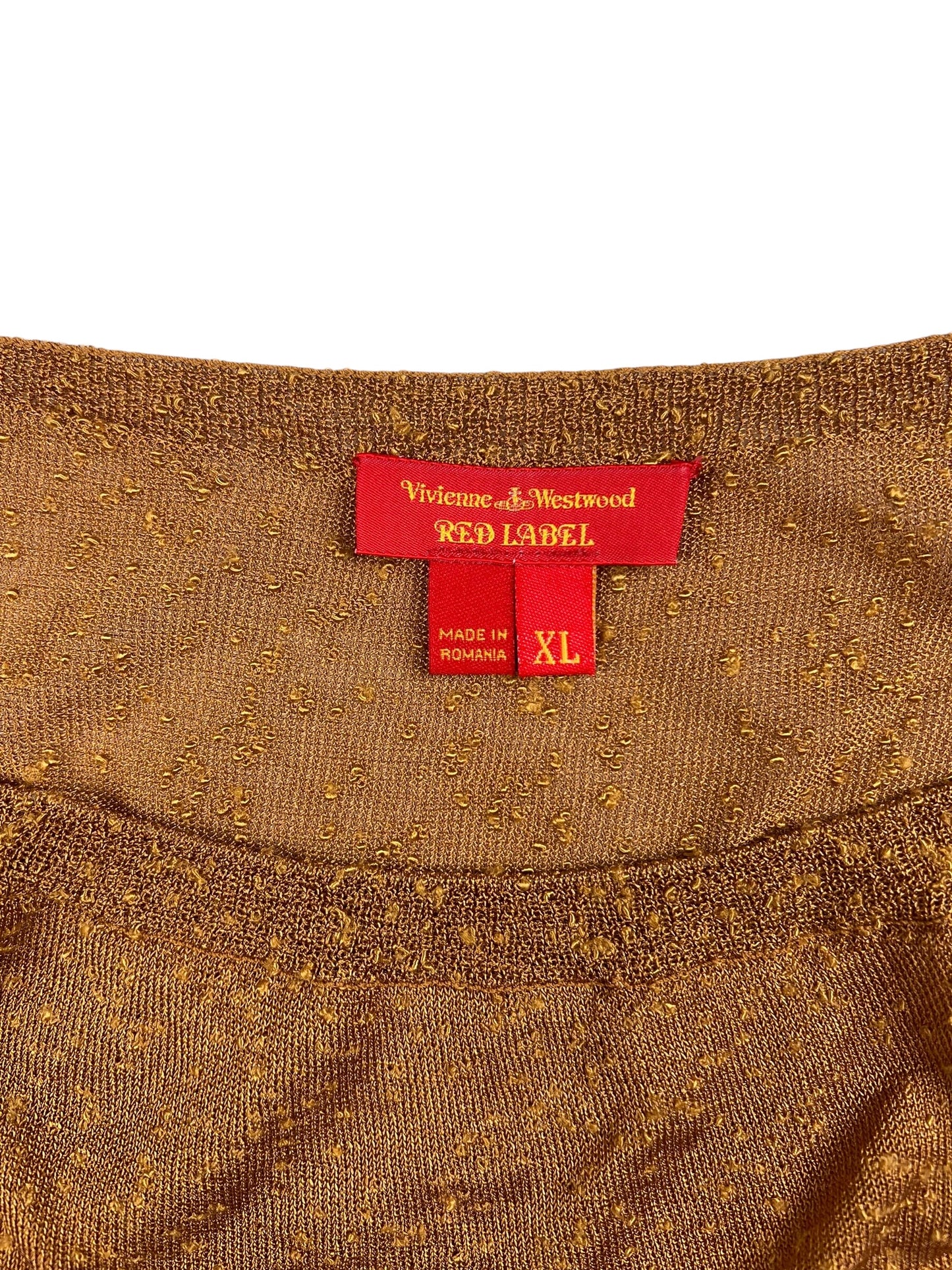 Vivienne Westwood S/S 2013 gold top