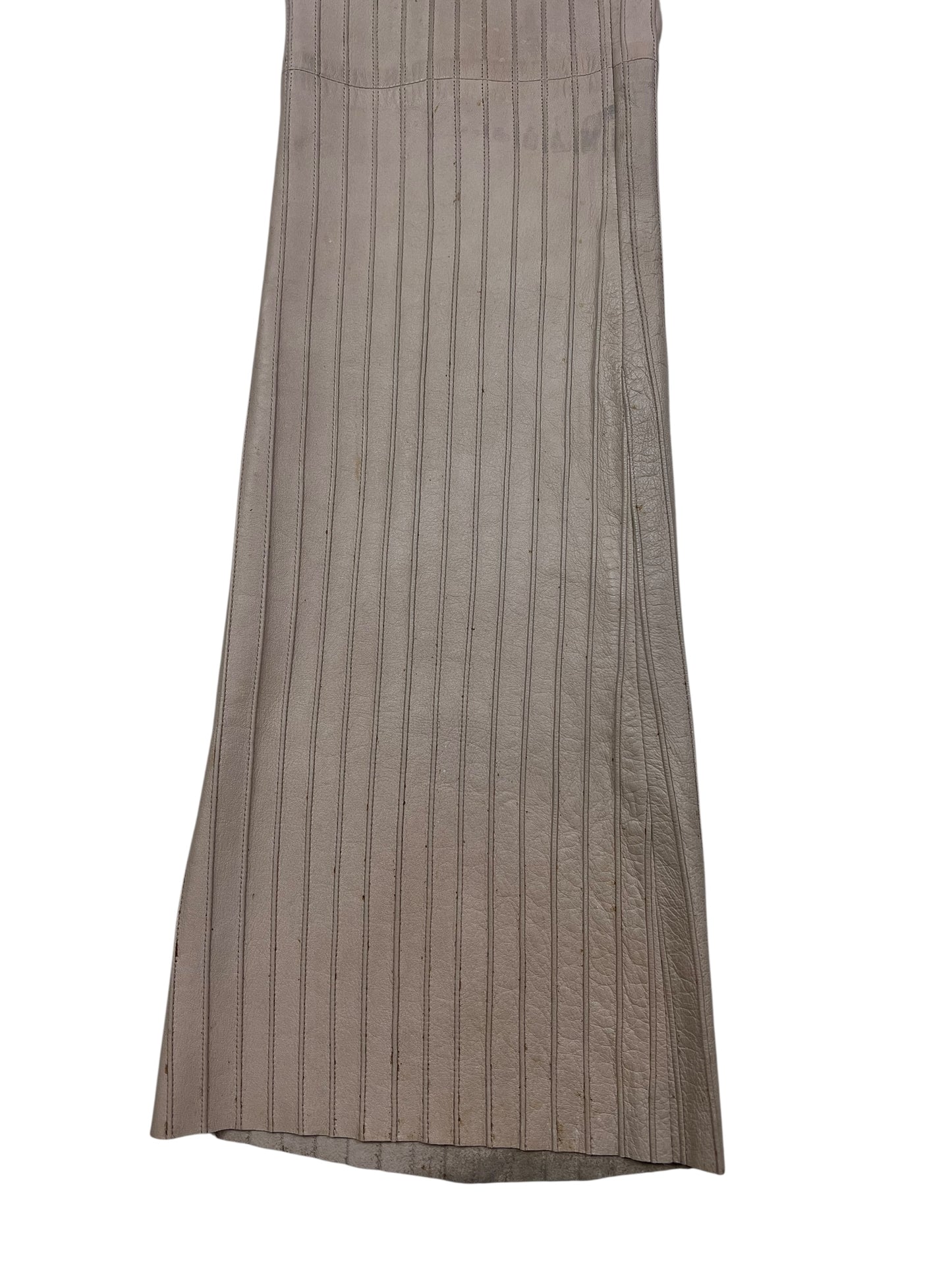 Gucci F/W 1999 leather pinstripe trousers Tom Ford era