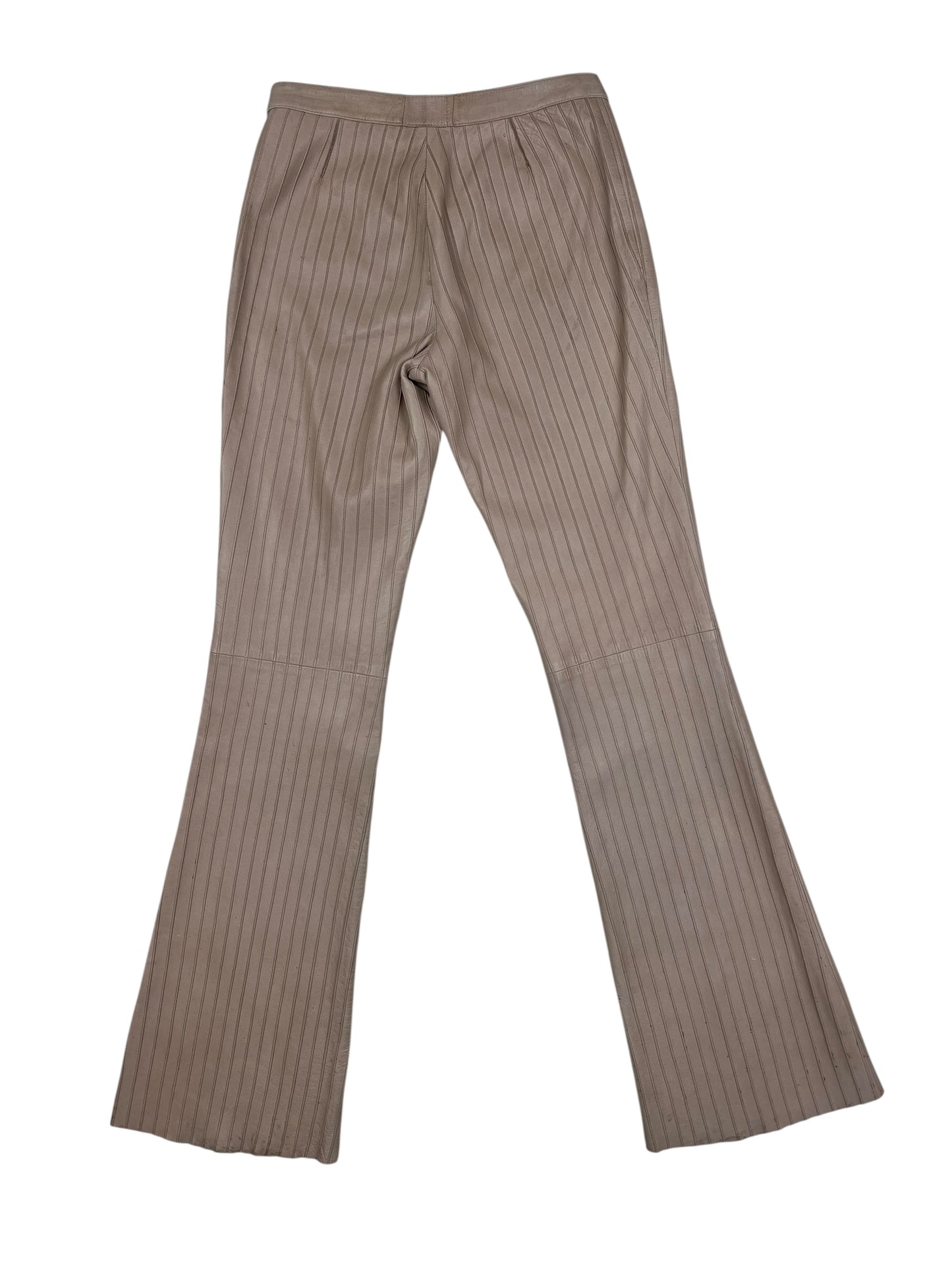 Gucci F/W 1999 leather pinstripe trousers Tom Ford era