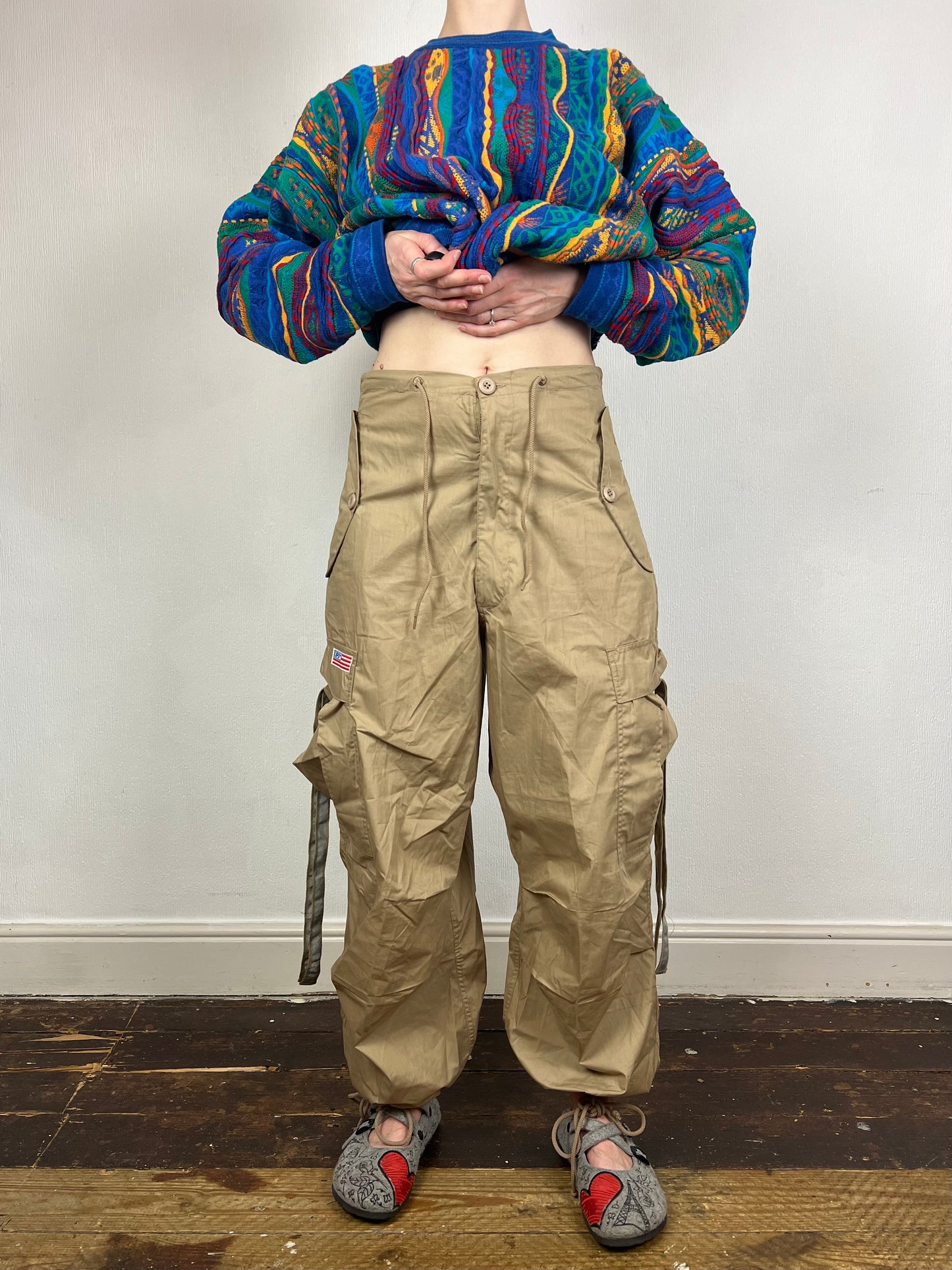 UFO vintage parachute pants