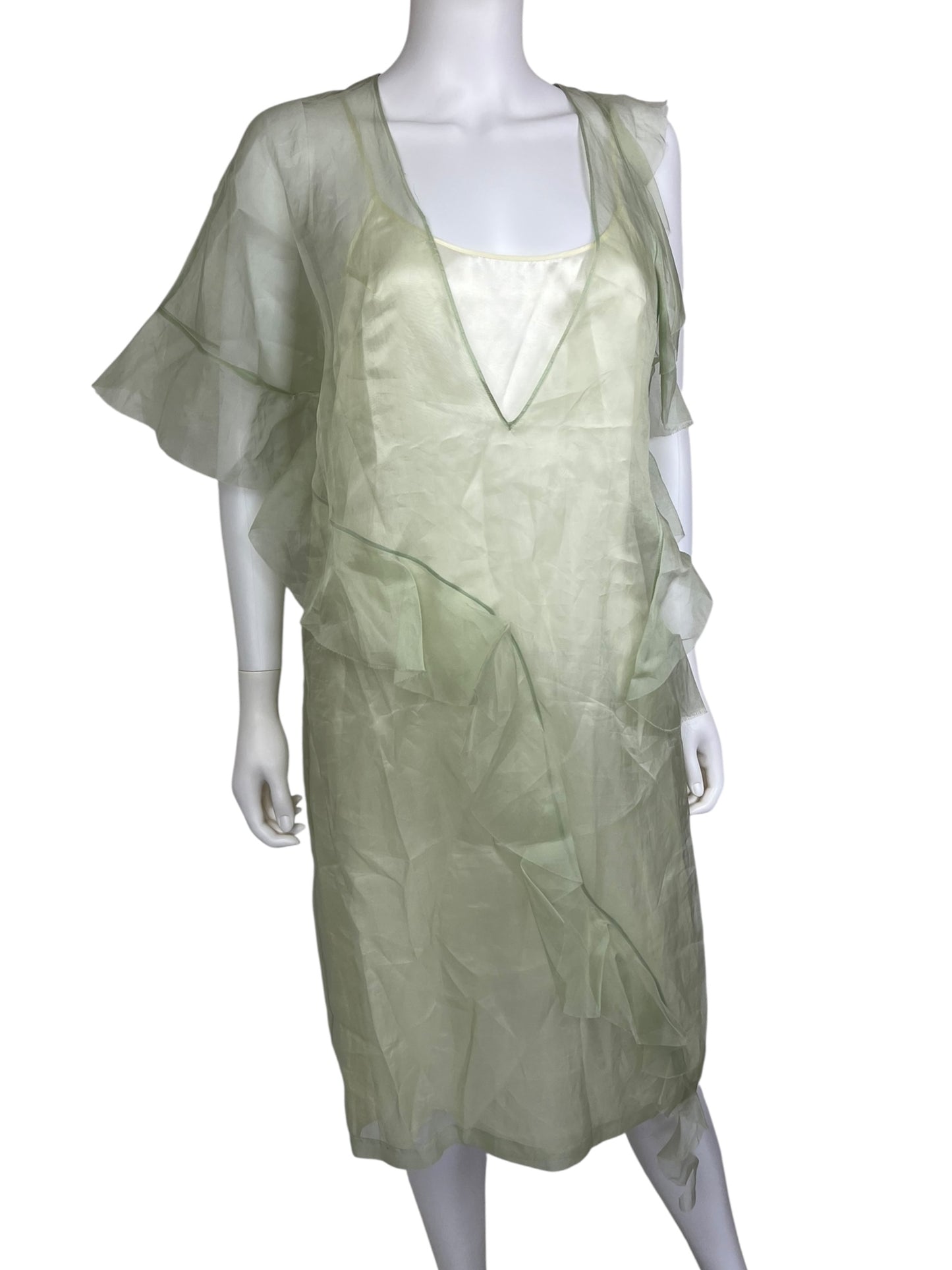 Maison Margiela S/S 2017 sheer silk dress