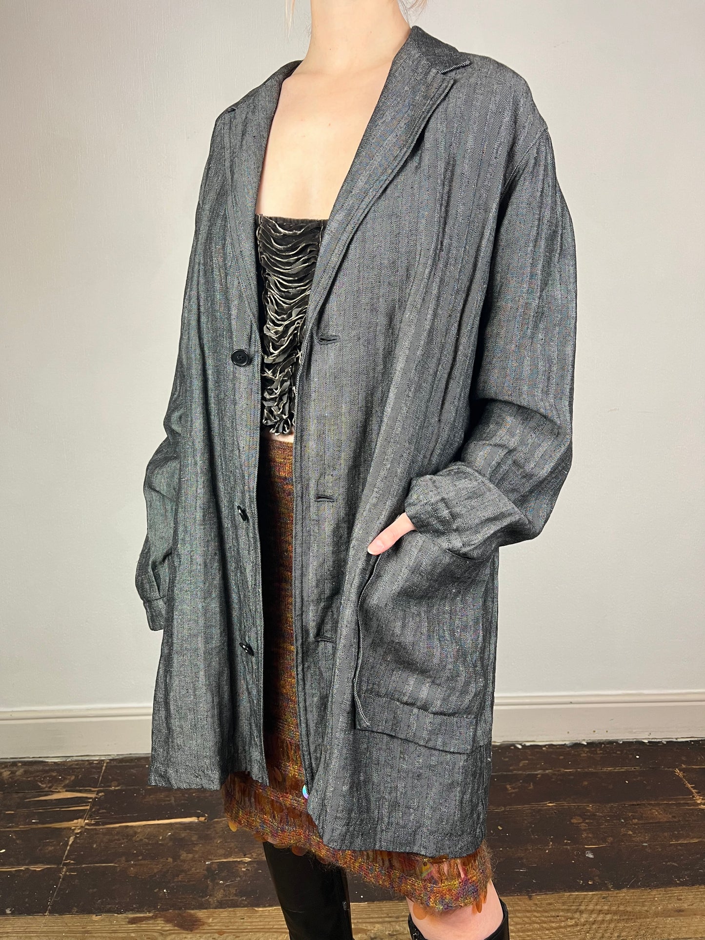 Yohji Yamamoto Y’s 2000s herringbone jacket
