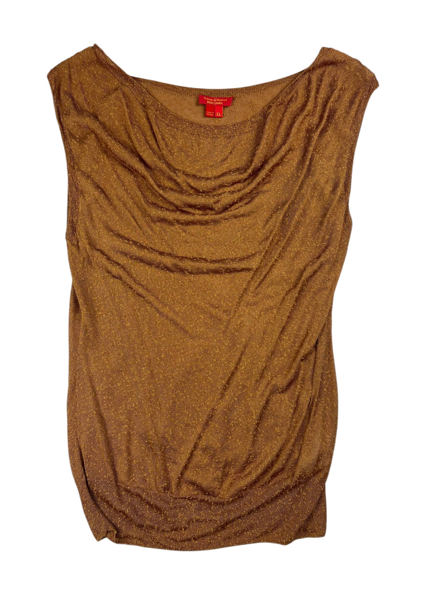 Vivienne Westwood S/S 2013 gold top