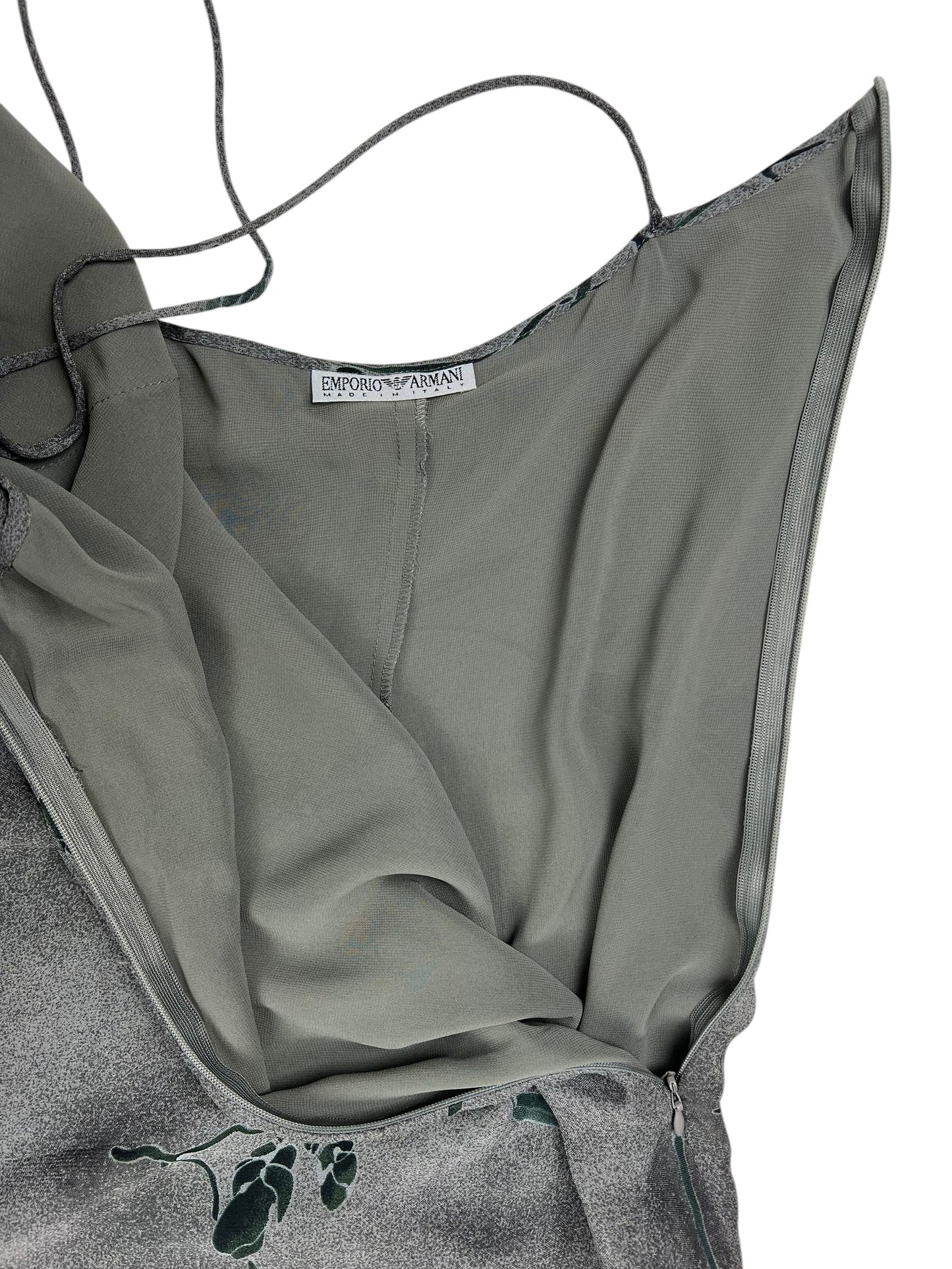 Emporio Armani 1990s asymmetric slip dress
