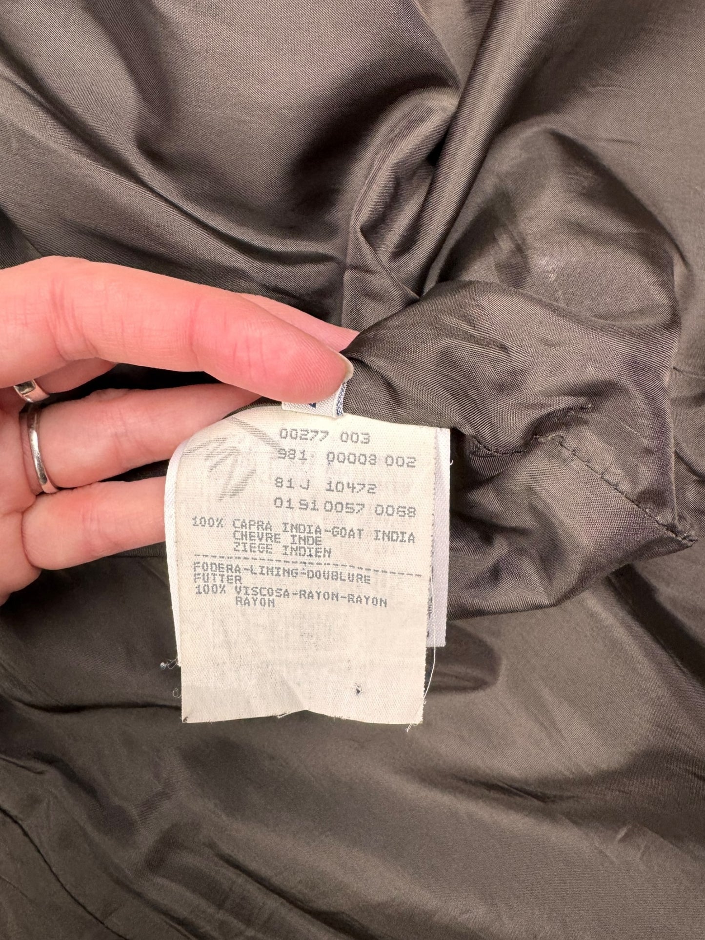 Emporio Armani suede jacket