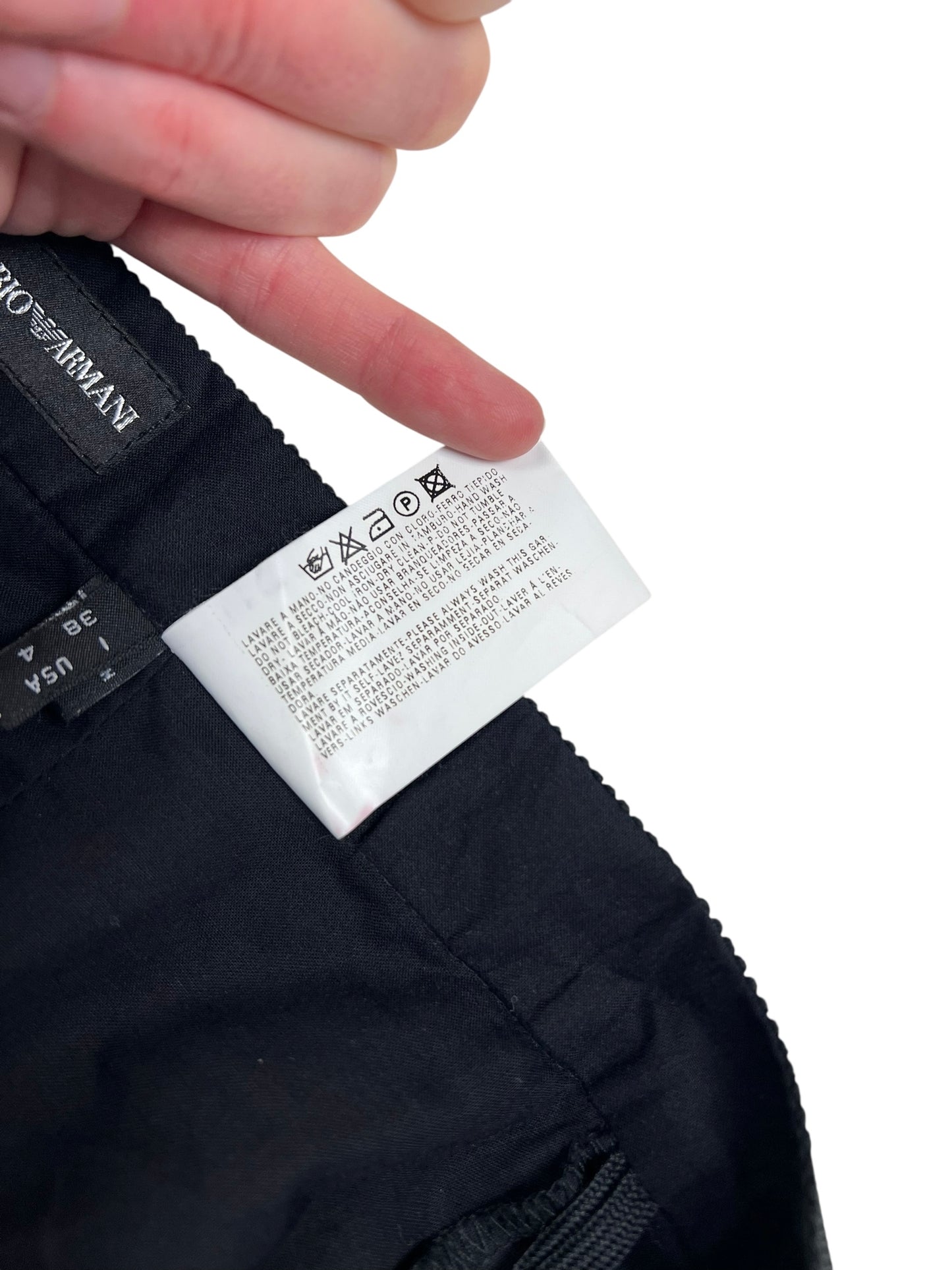 Emporio Armani gathered pleat skirt