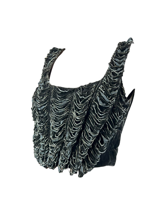 Jean Paul Gaultier S/S 1998 Haute Couture velvet corset