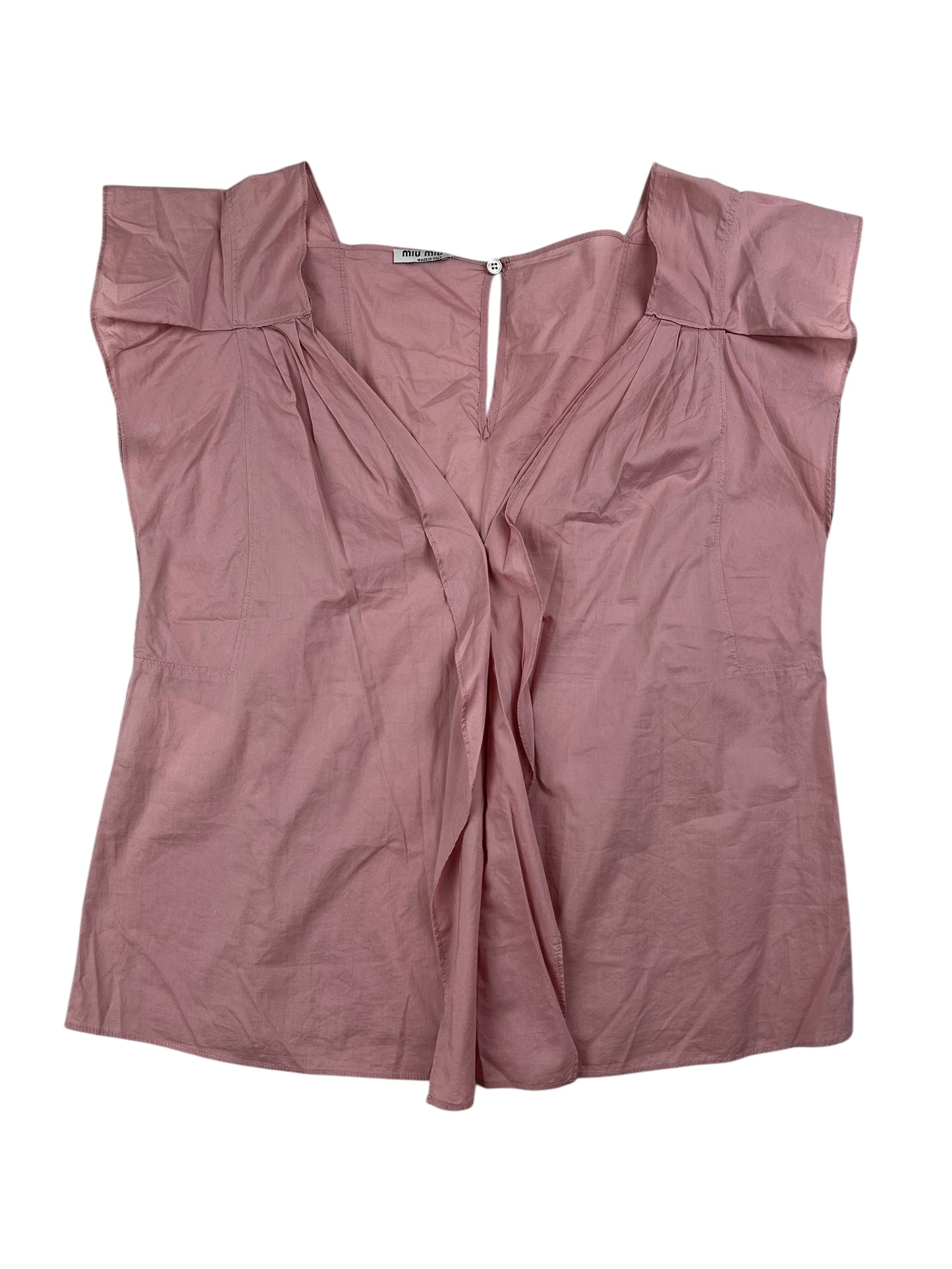 Miu Miu 2008 pink ruffle top