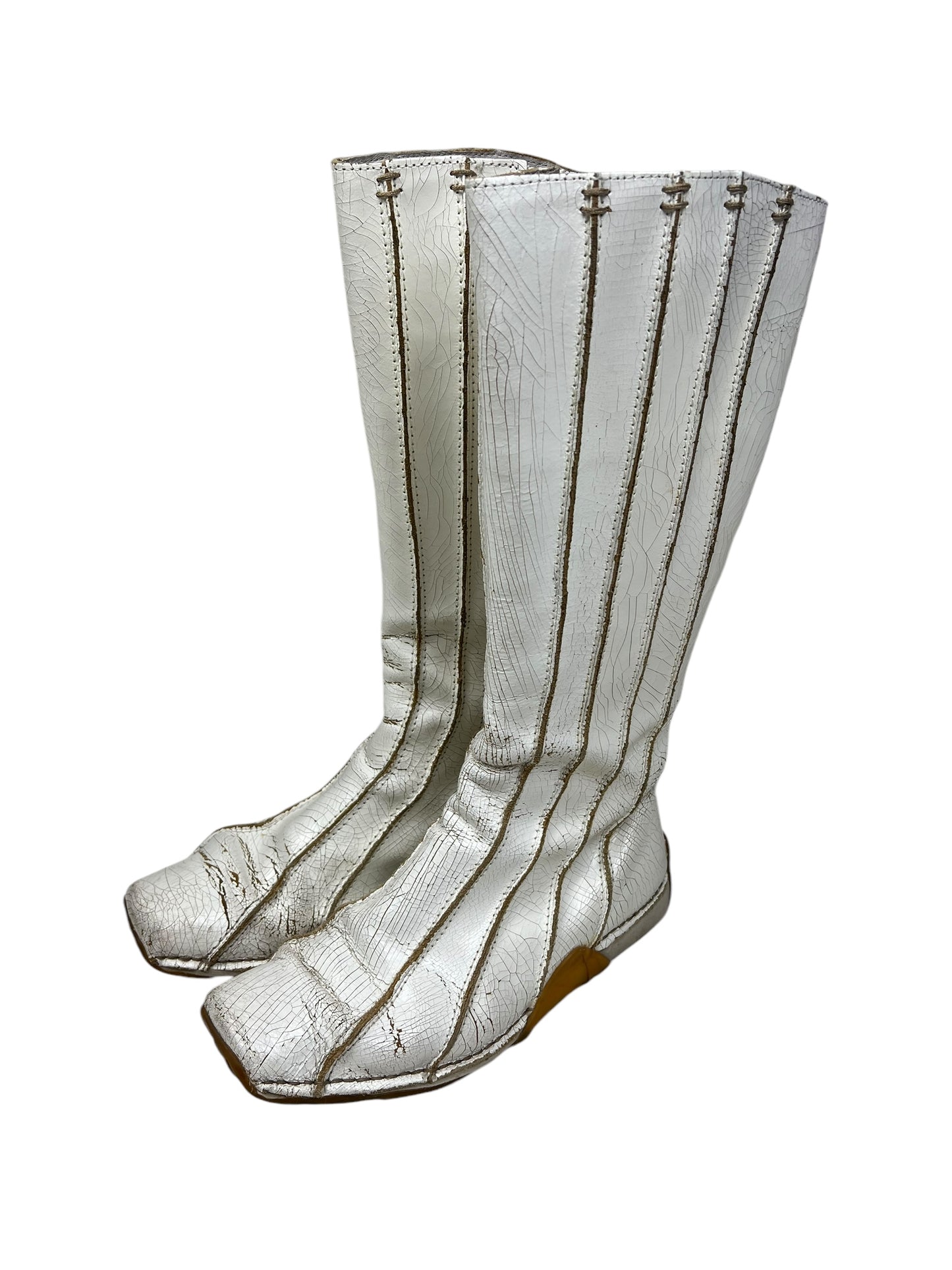 Diesel cracked paint moto boots