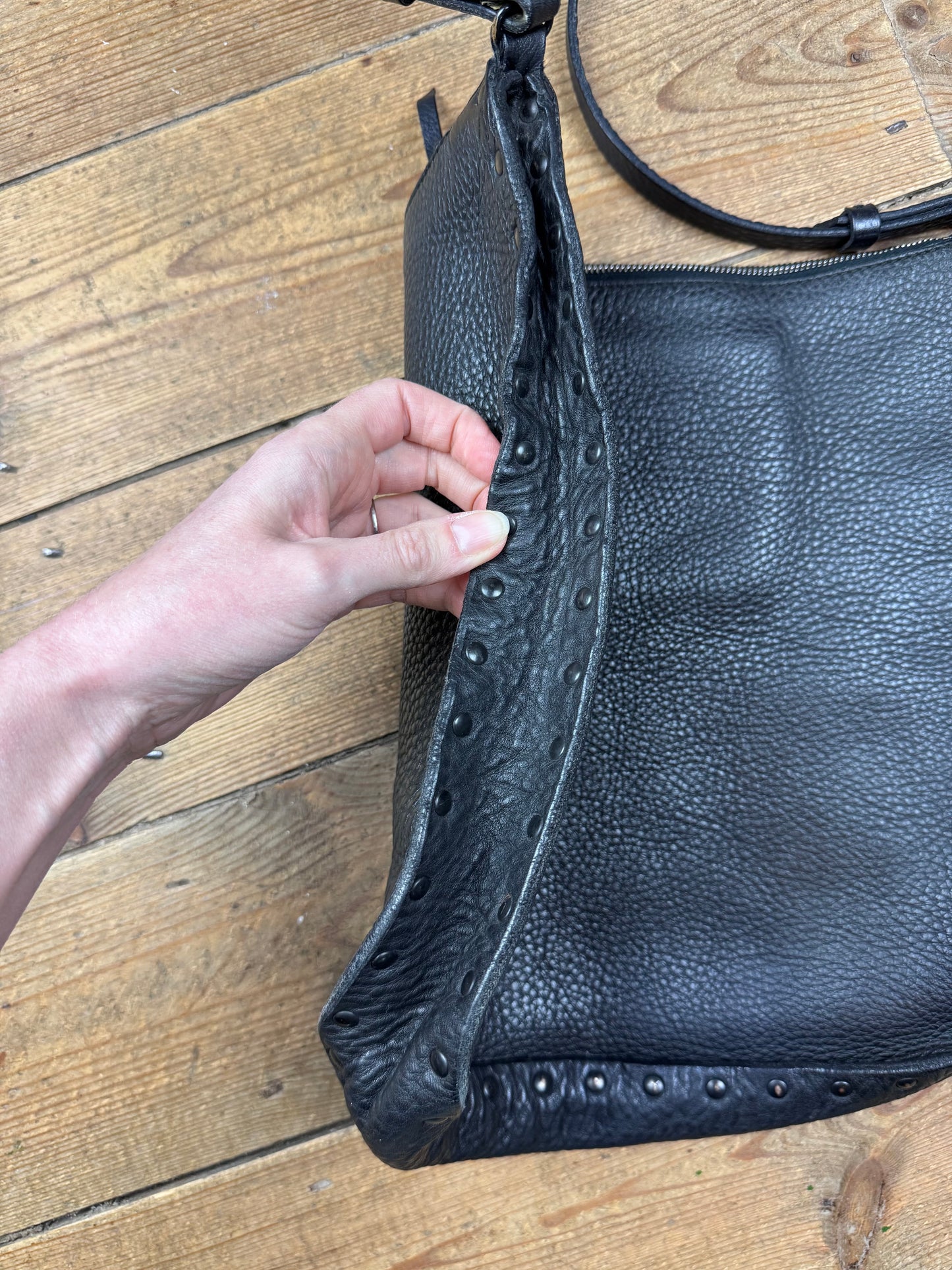 Miu Miu 1990s leather stud bag