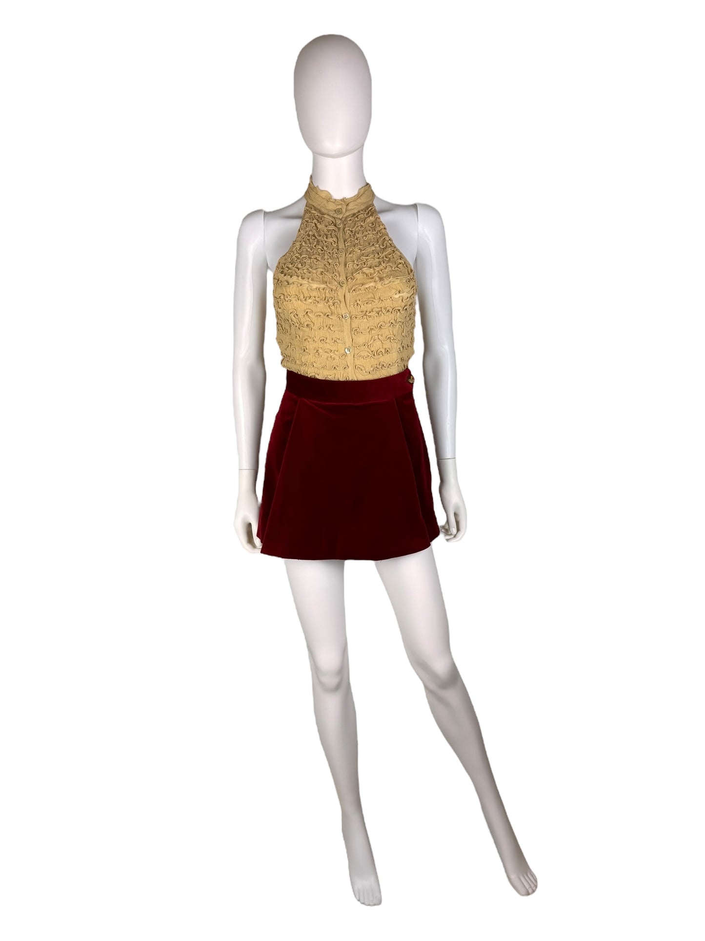 Vivienne Westwood 2015 velvet skort