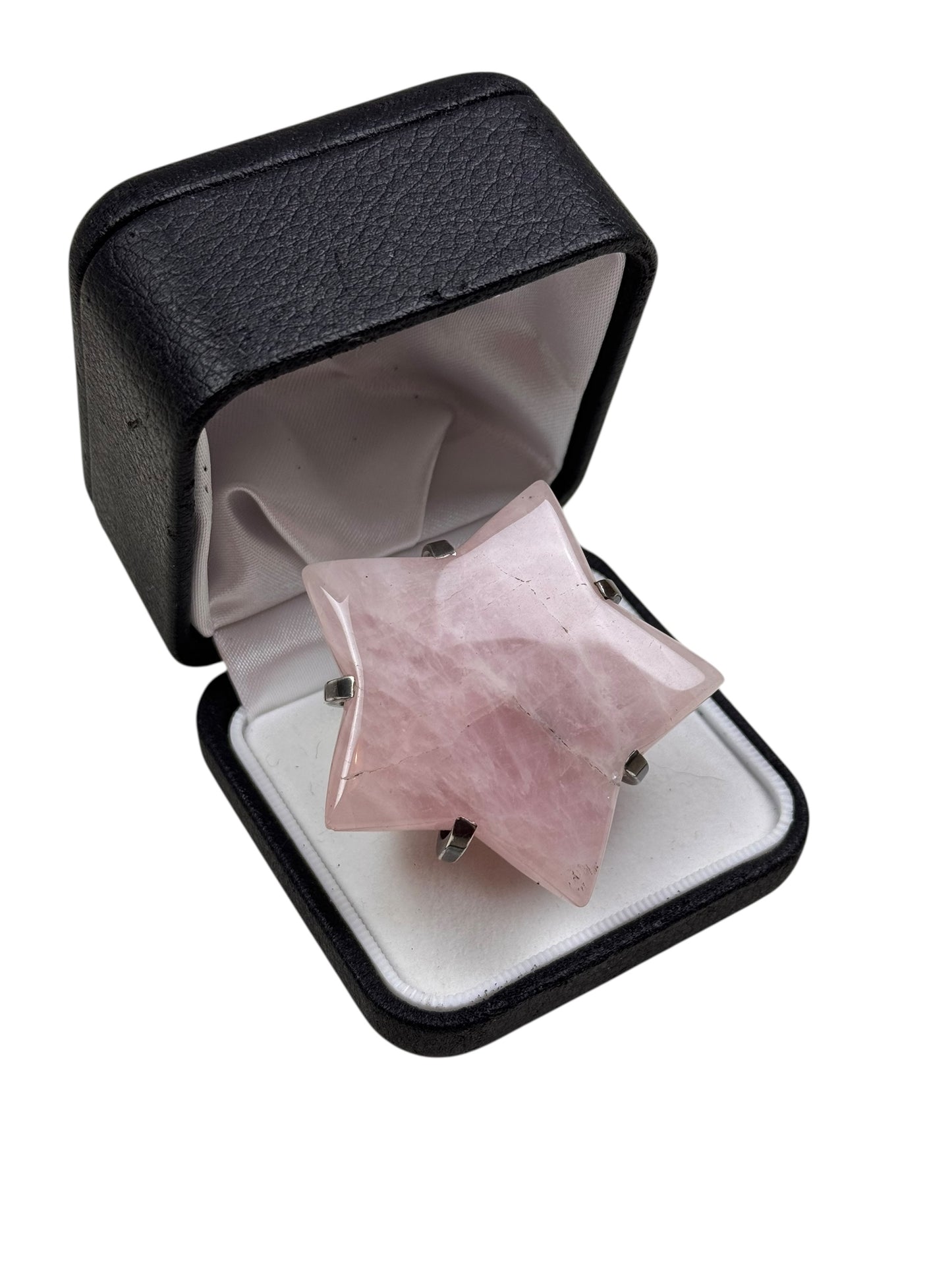 Gary Holder London 2000s Sterling silver rose quartz star ring