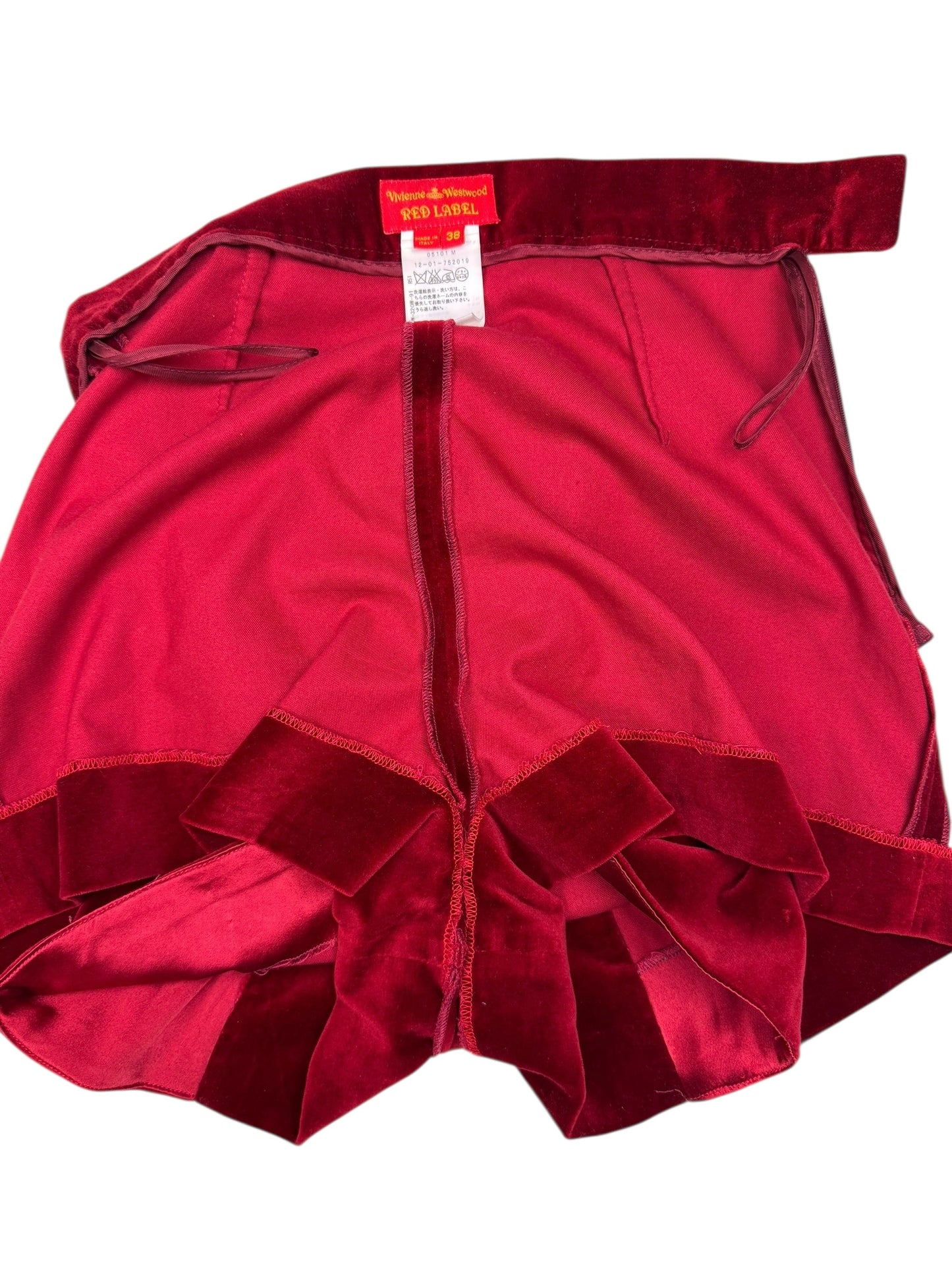 Vivienne Westwood 2015 velvet skort