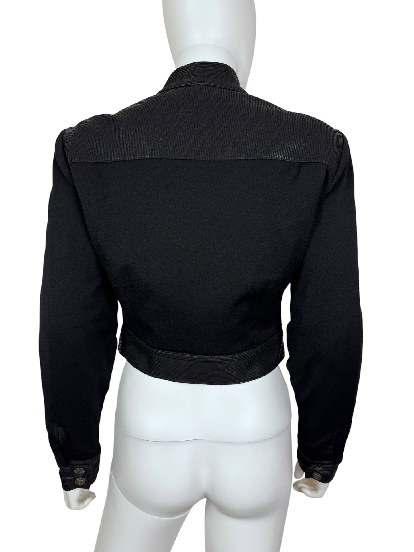 Versace mid 1990s lightly padded cropped jacket