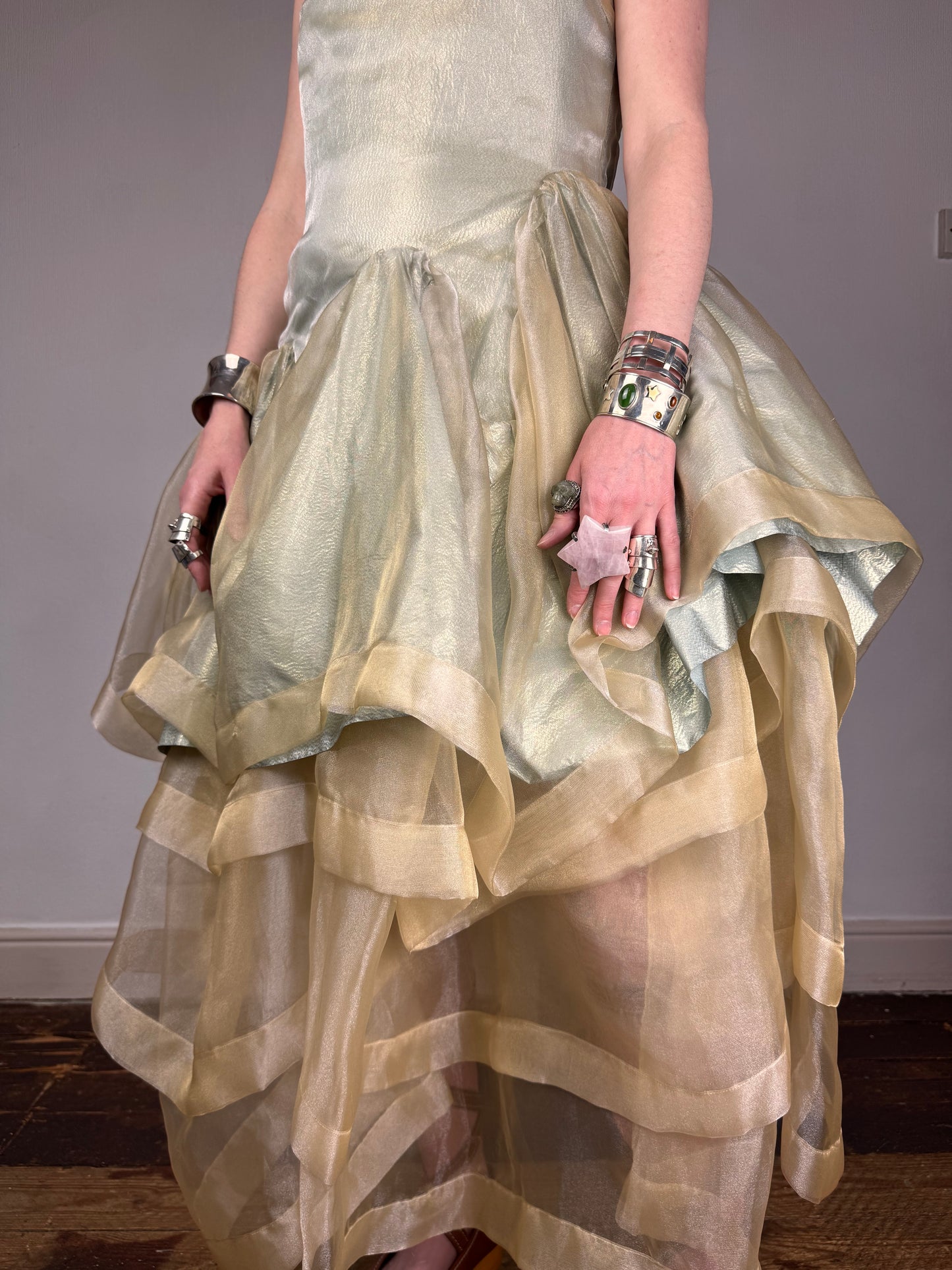 Vivienne Westwood F/W 2012 Queen’s Jubilee Capsule Collection Gold Label lamé organza gown