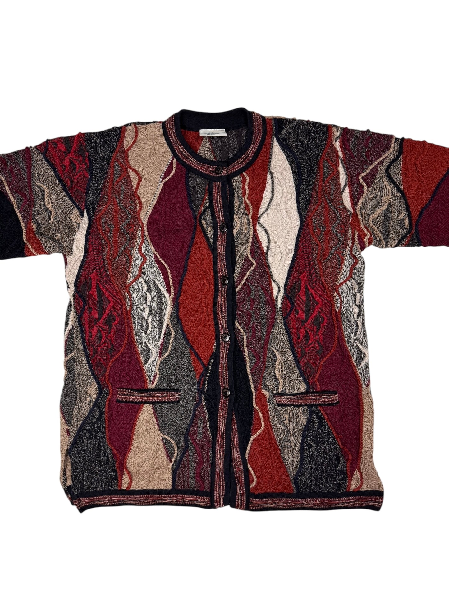 Aklanda Australia 3D knit merino wool cardigan