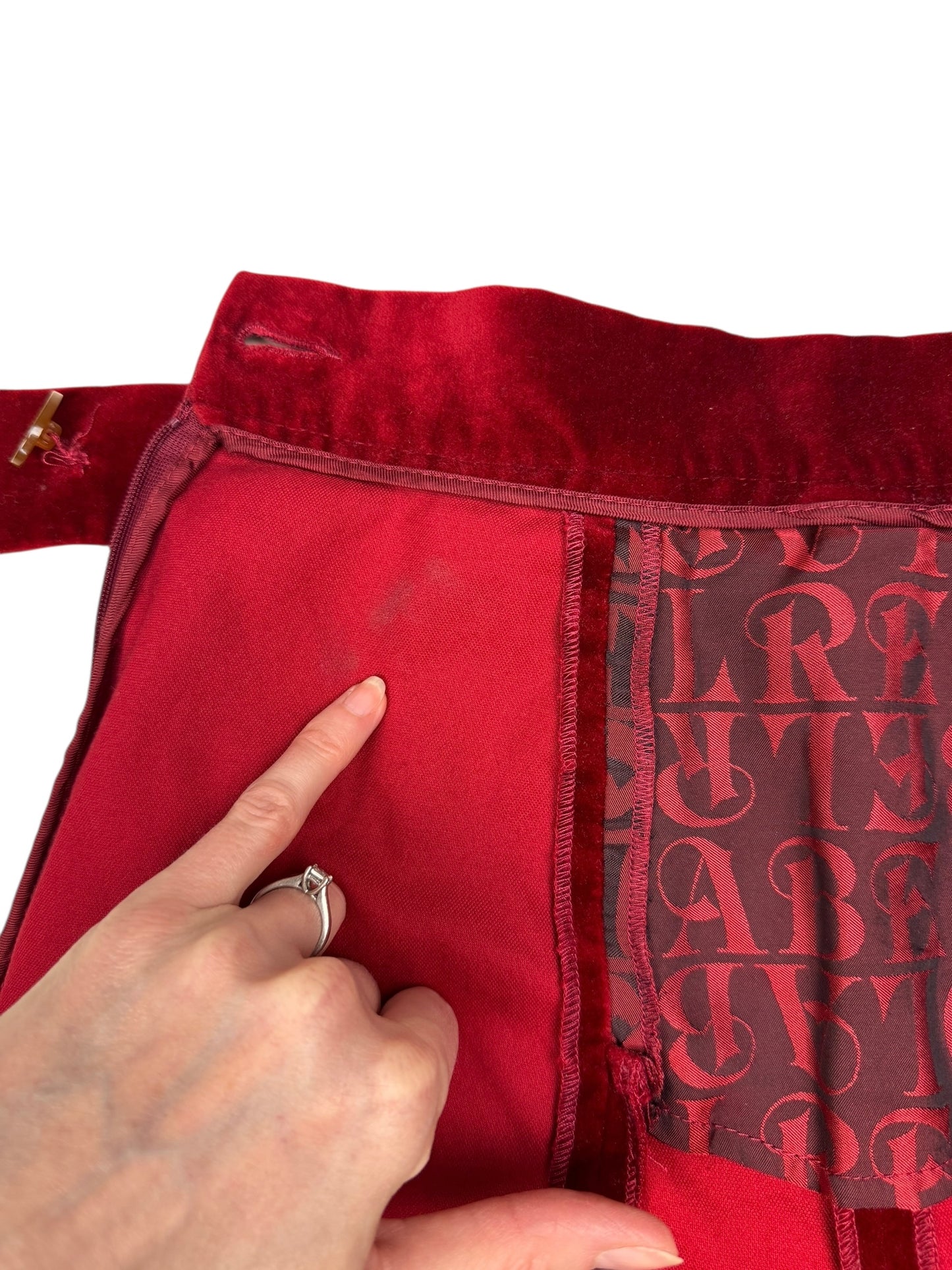 Vivienne Westwood 2015 velvet skort