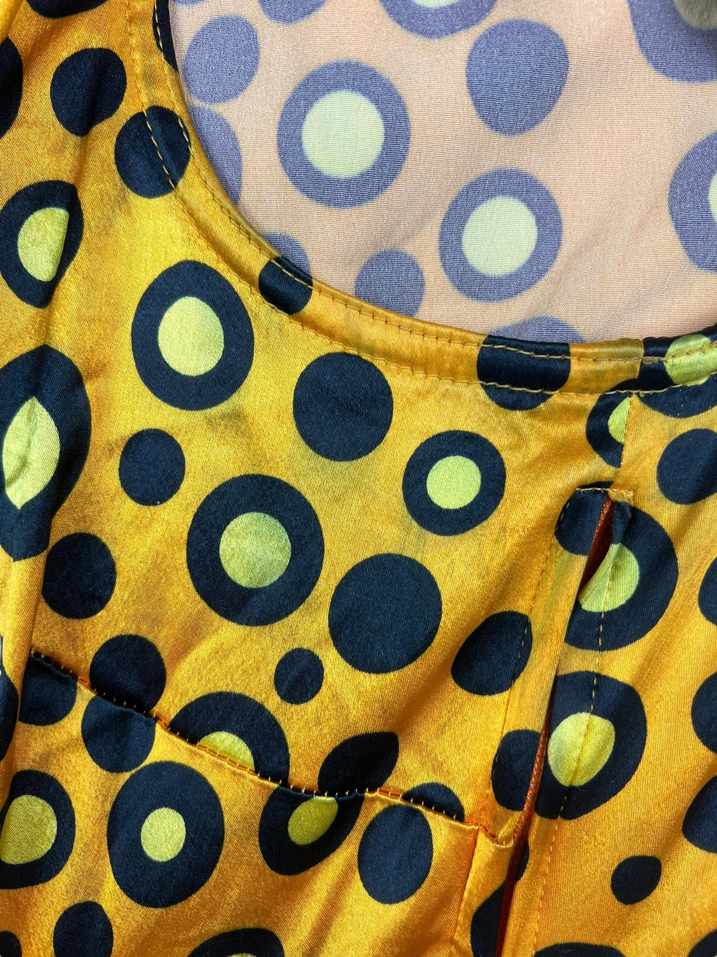 Moschino c.1996 satiny spot crop top