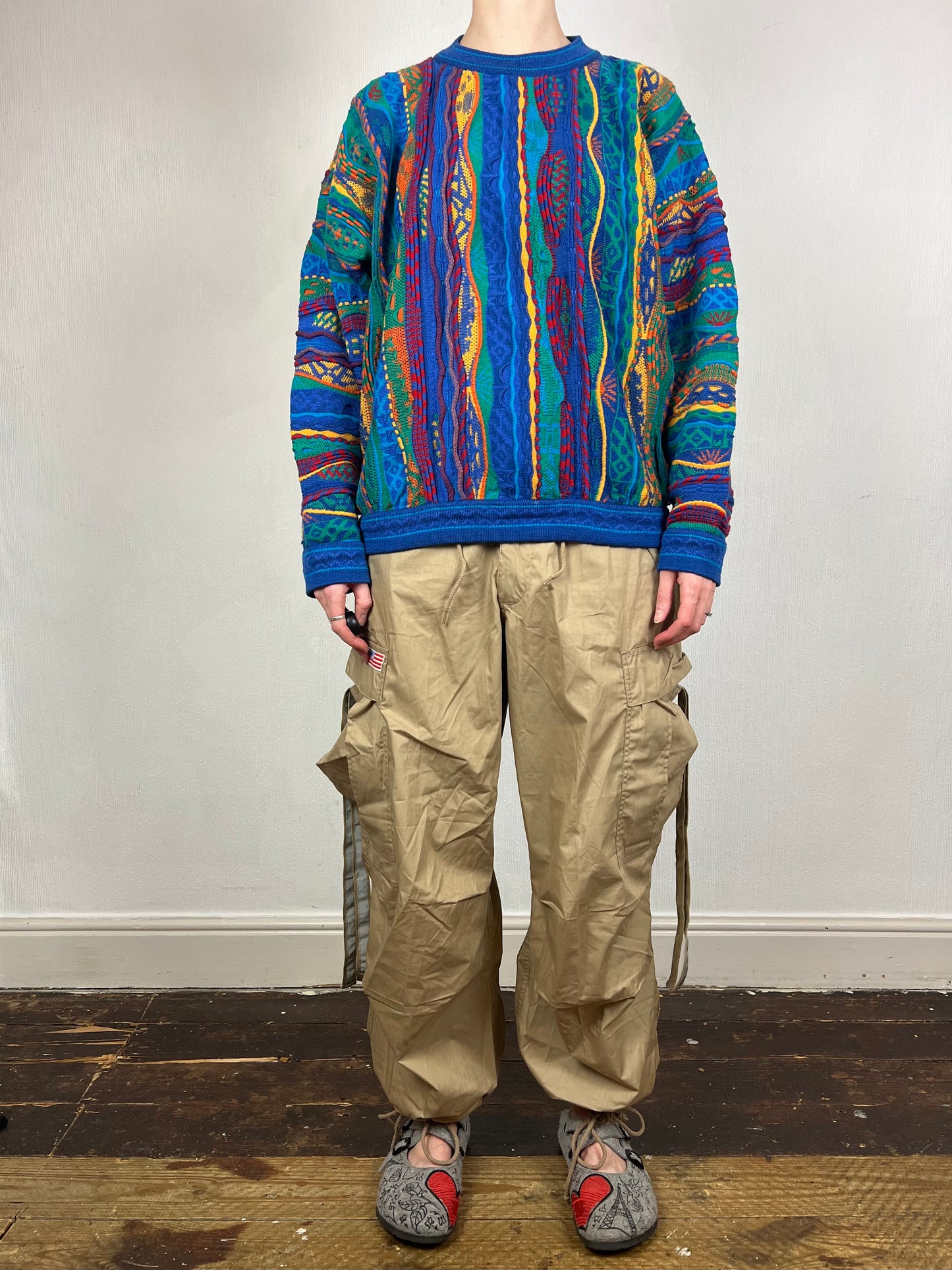 UFO vintage parachute pants