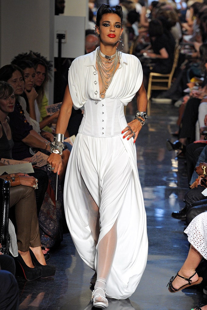 Jean Paul Gaultier S/S 2012 perforated corset