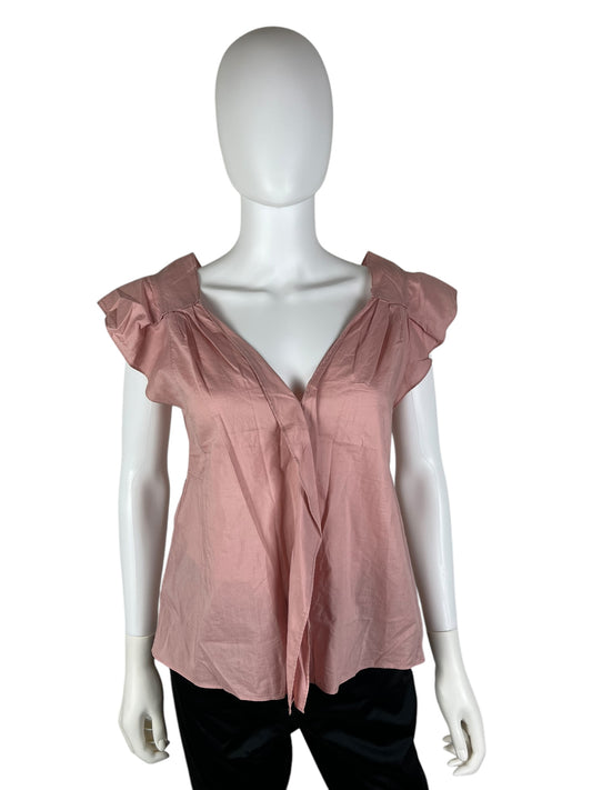 Miu Miu 2008 pink ruffle top