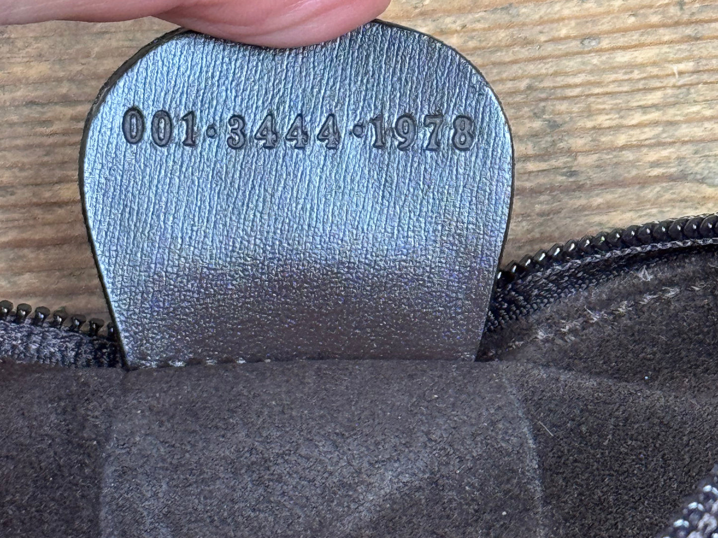 FW 1997 Gucci by Tom Ford brown suede hobo bag